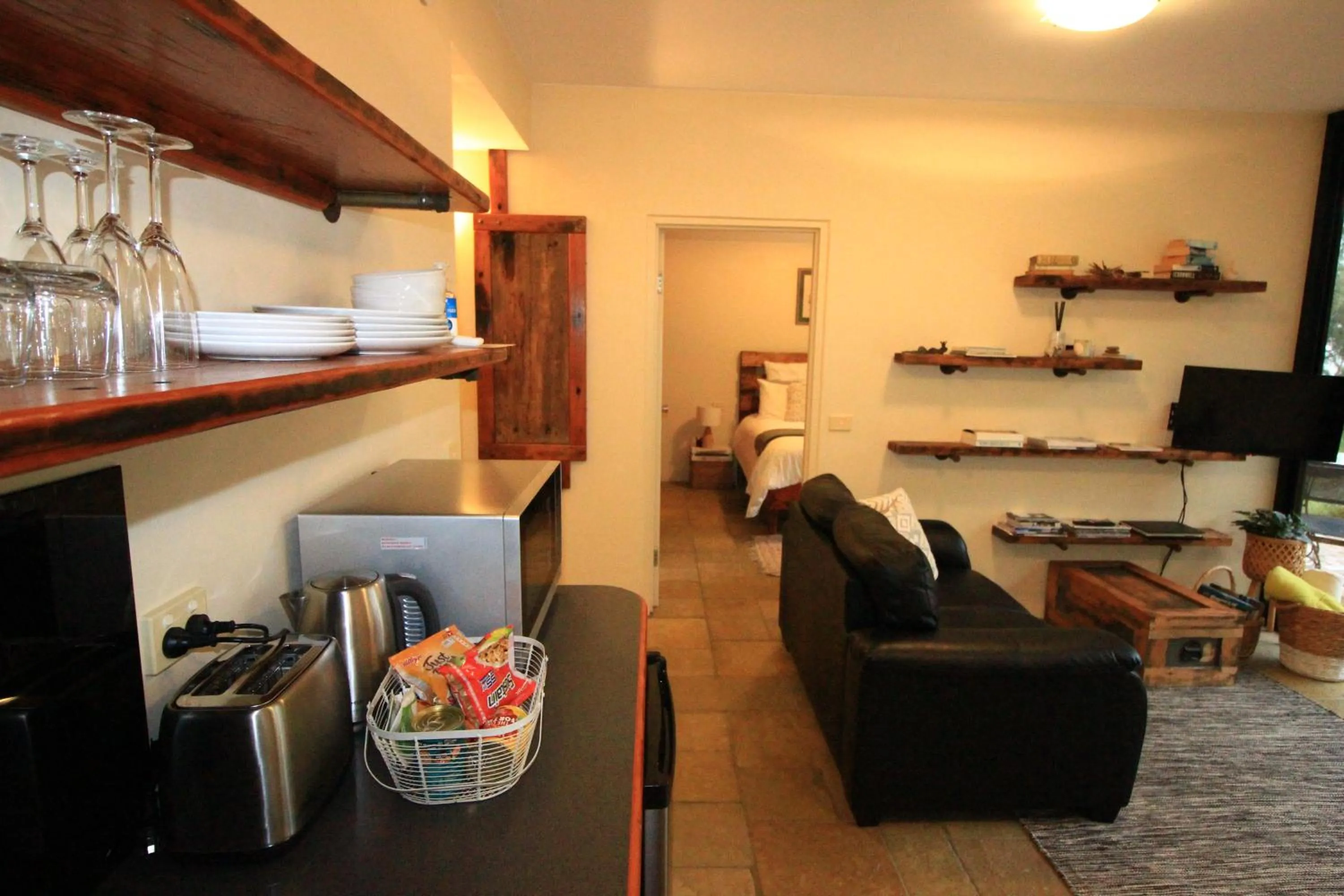 Living room in Down to Earth Farm Retreat