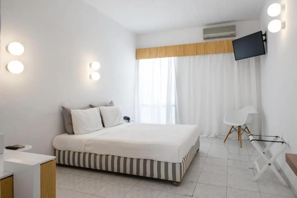 Bedroom, Bed in Alkistis Beach Hotel - Designed for Adults
