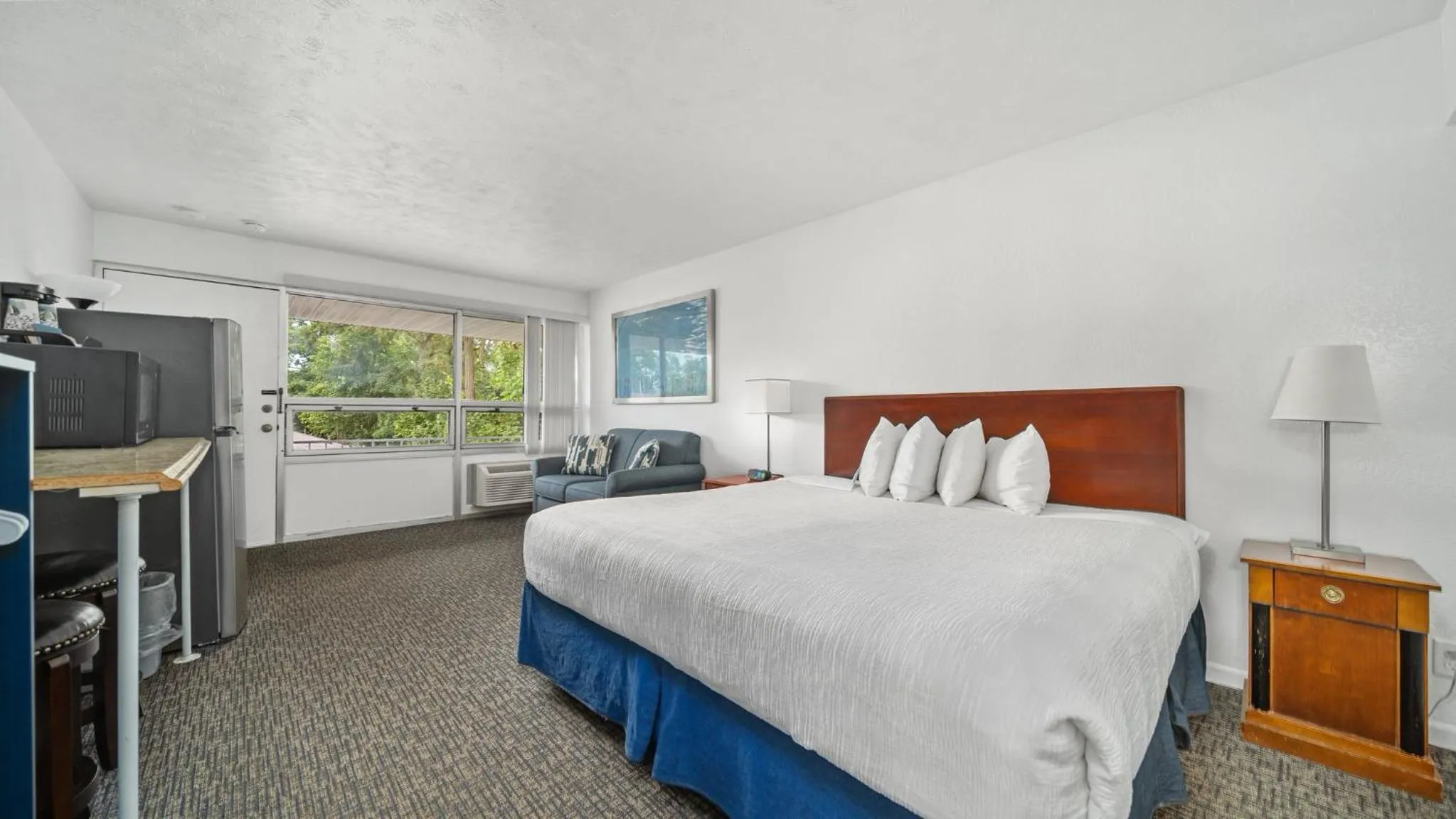 Bed in Grand Traverse Motel