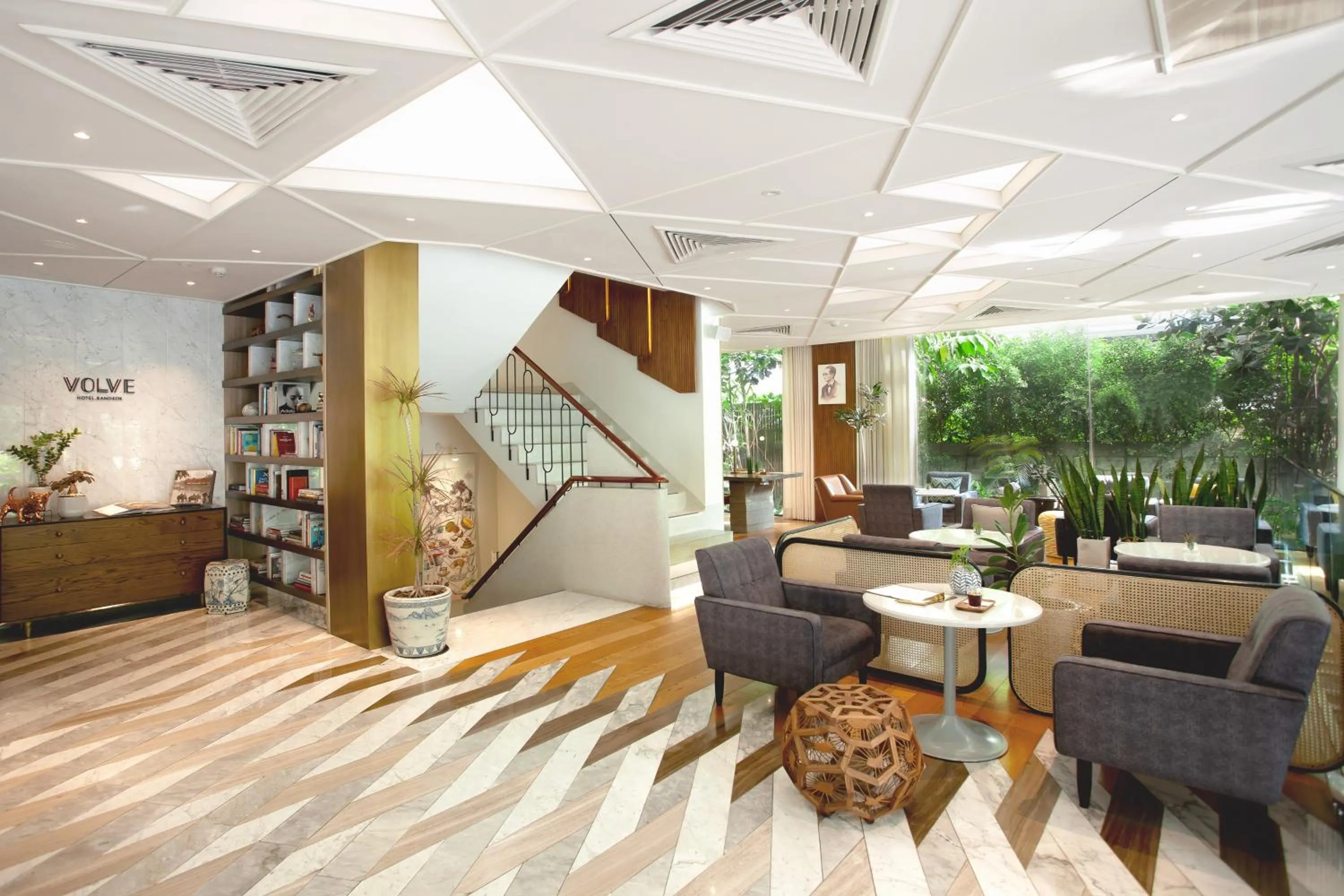 Living room in Volve Hotel Bangkok