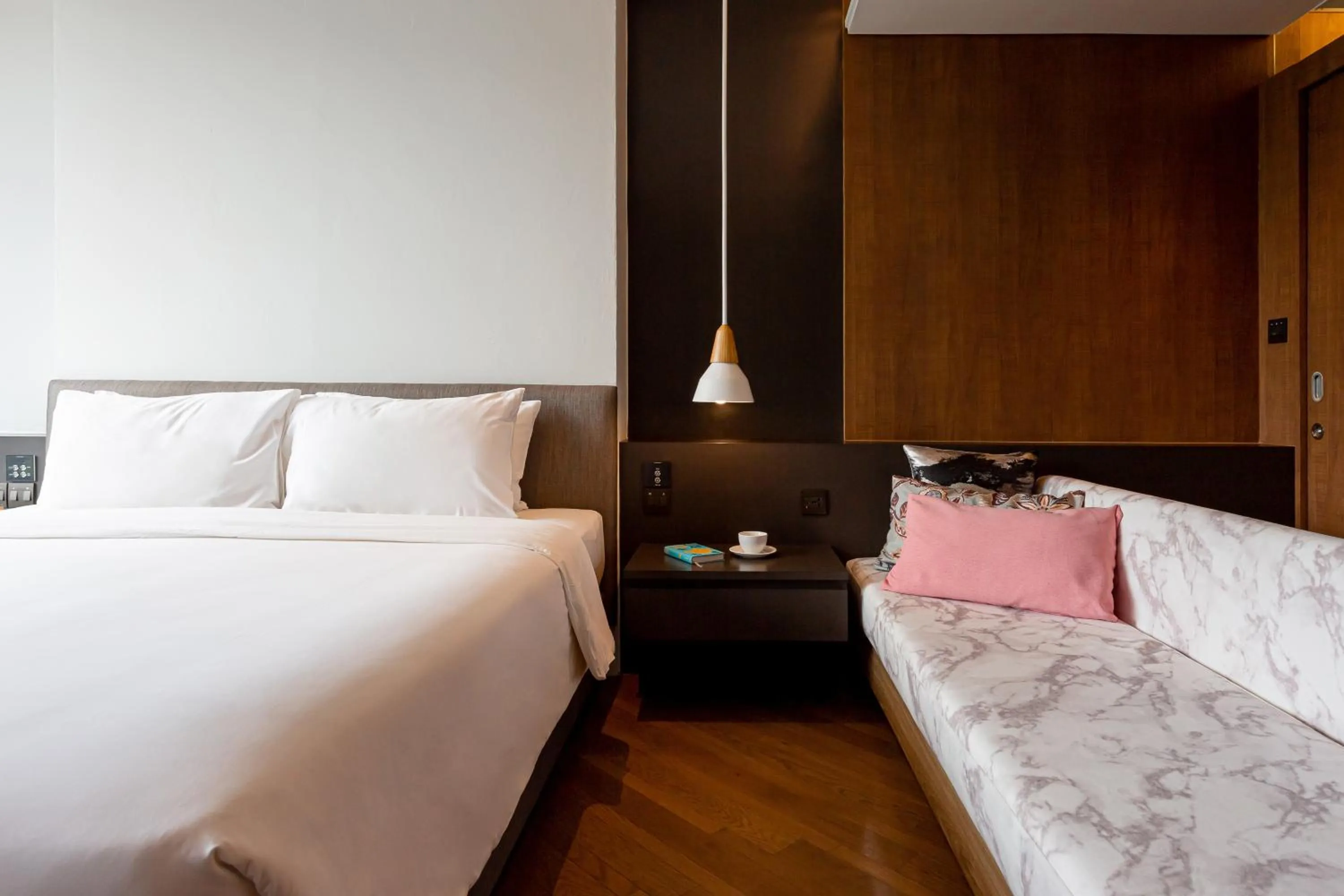 Bed in Volve Hotel Bangkok