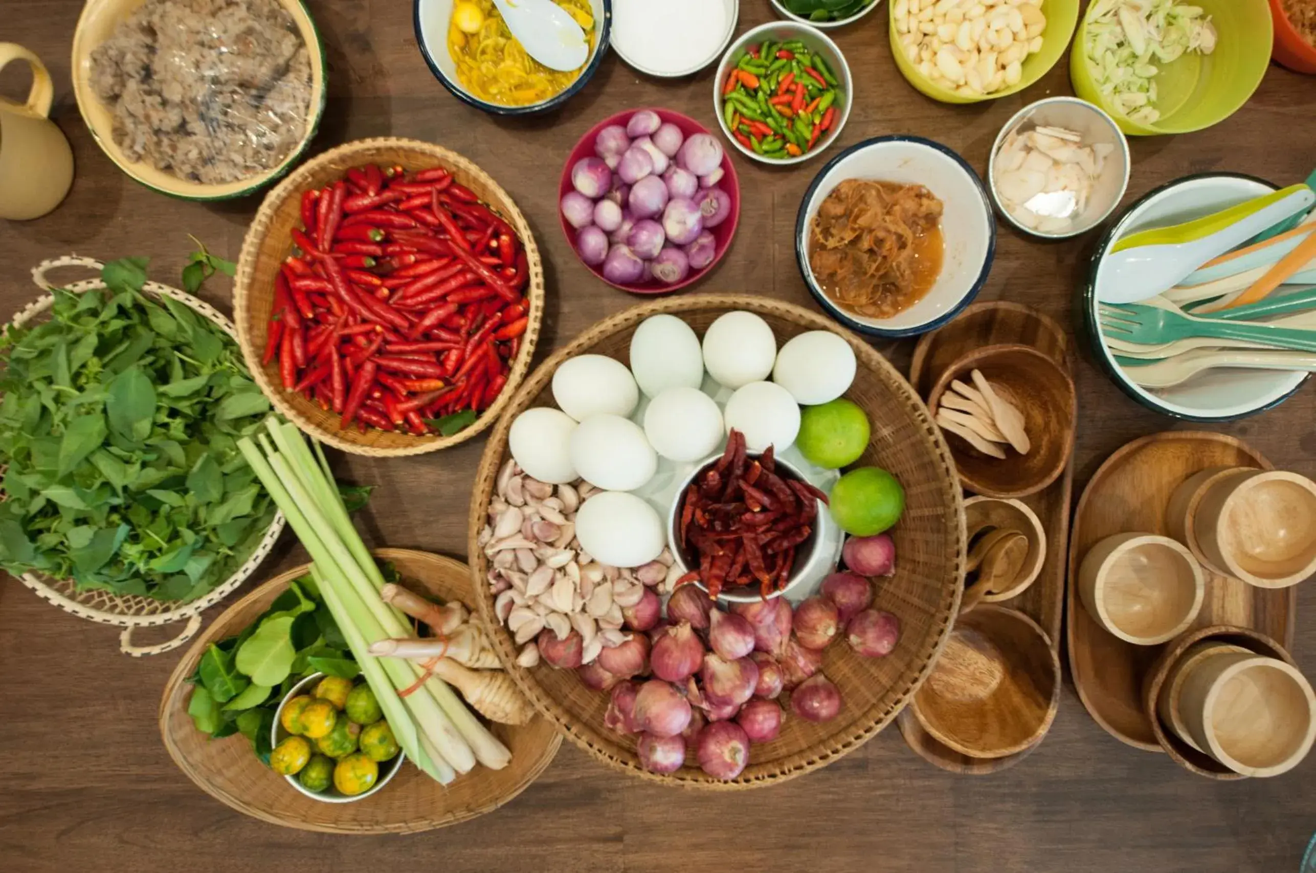 Food close-up in Hom Hostel & Cooking Club Food close-up in Hom Hostel & Cooking Club