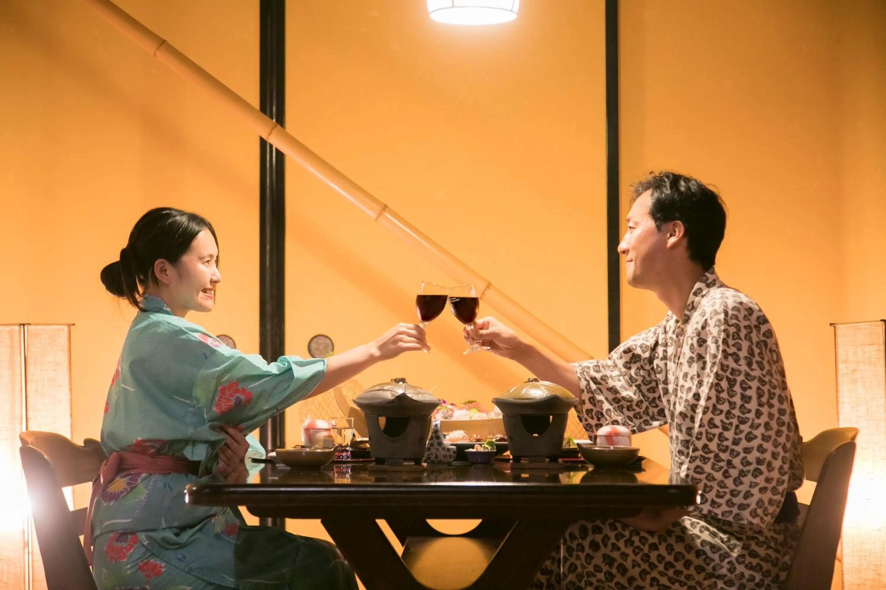 Dining area in Izu atagawa Yubana mankai -Adult Only-