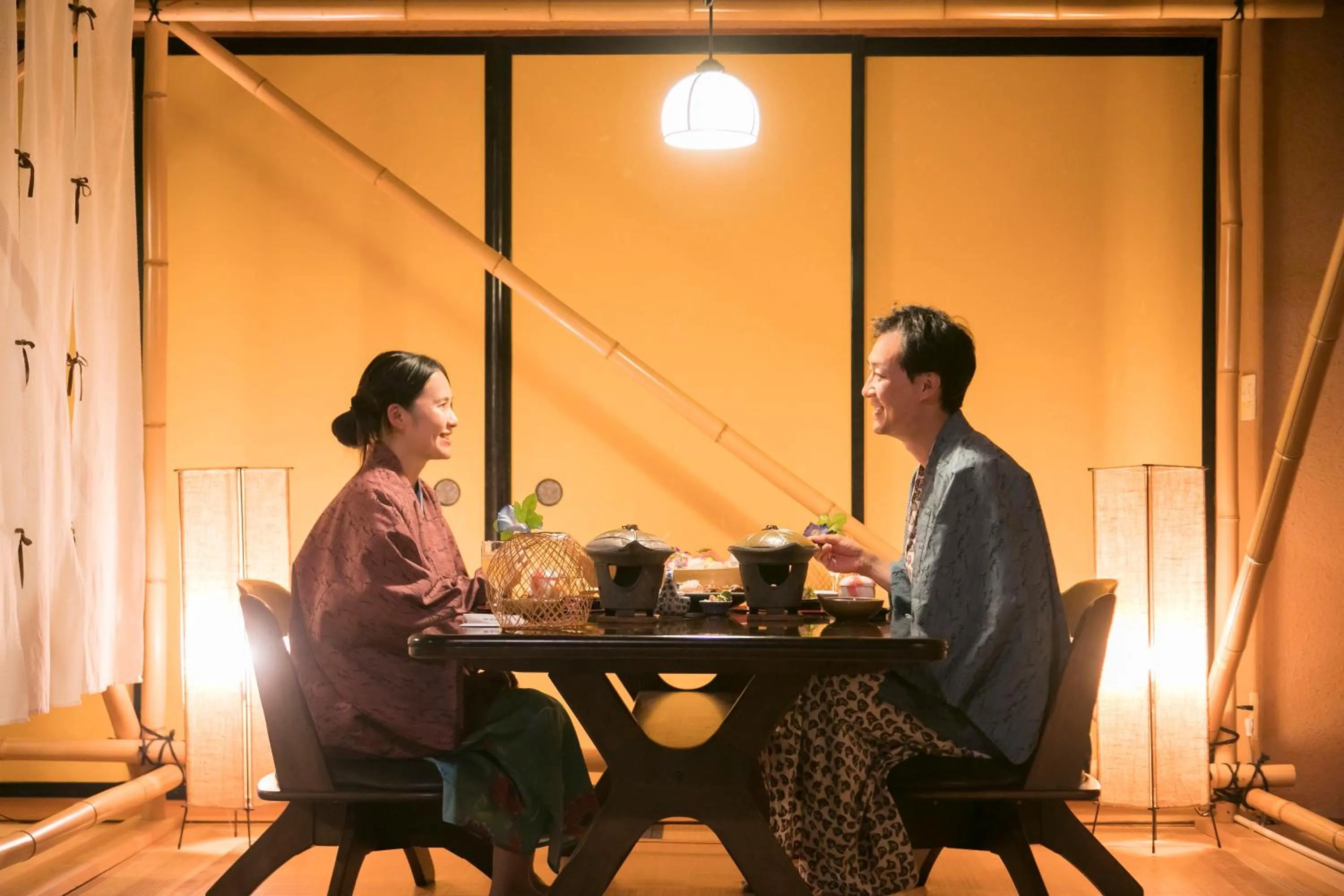 Dining area in Izu atagawa Yubana mankai -Adult Only-