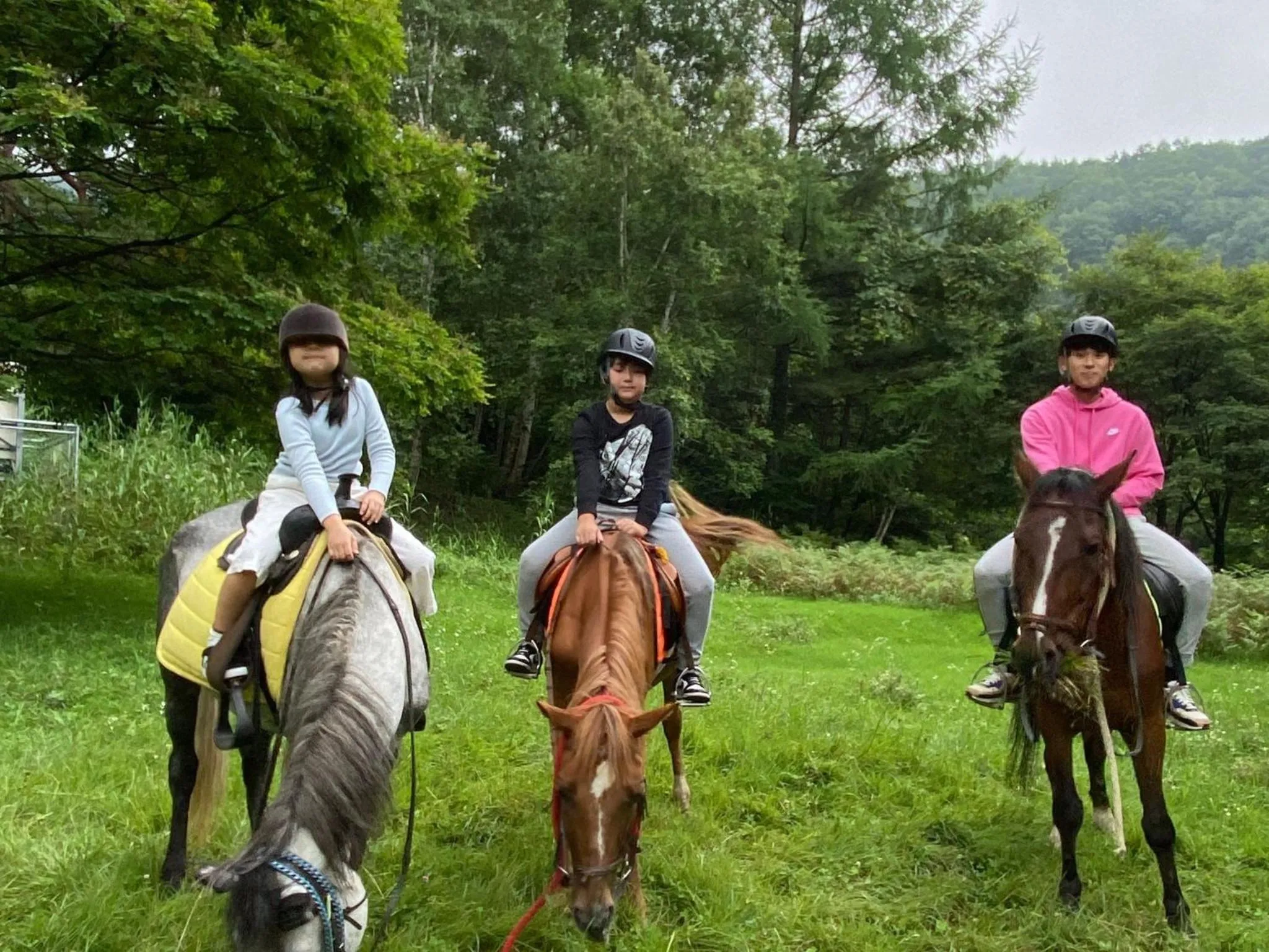 Horse-riding in Tengu Onsen Asama Sanso