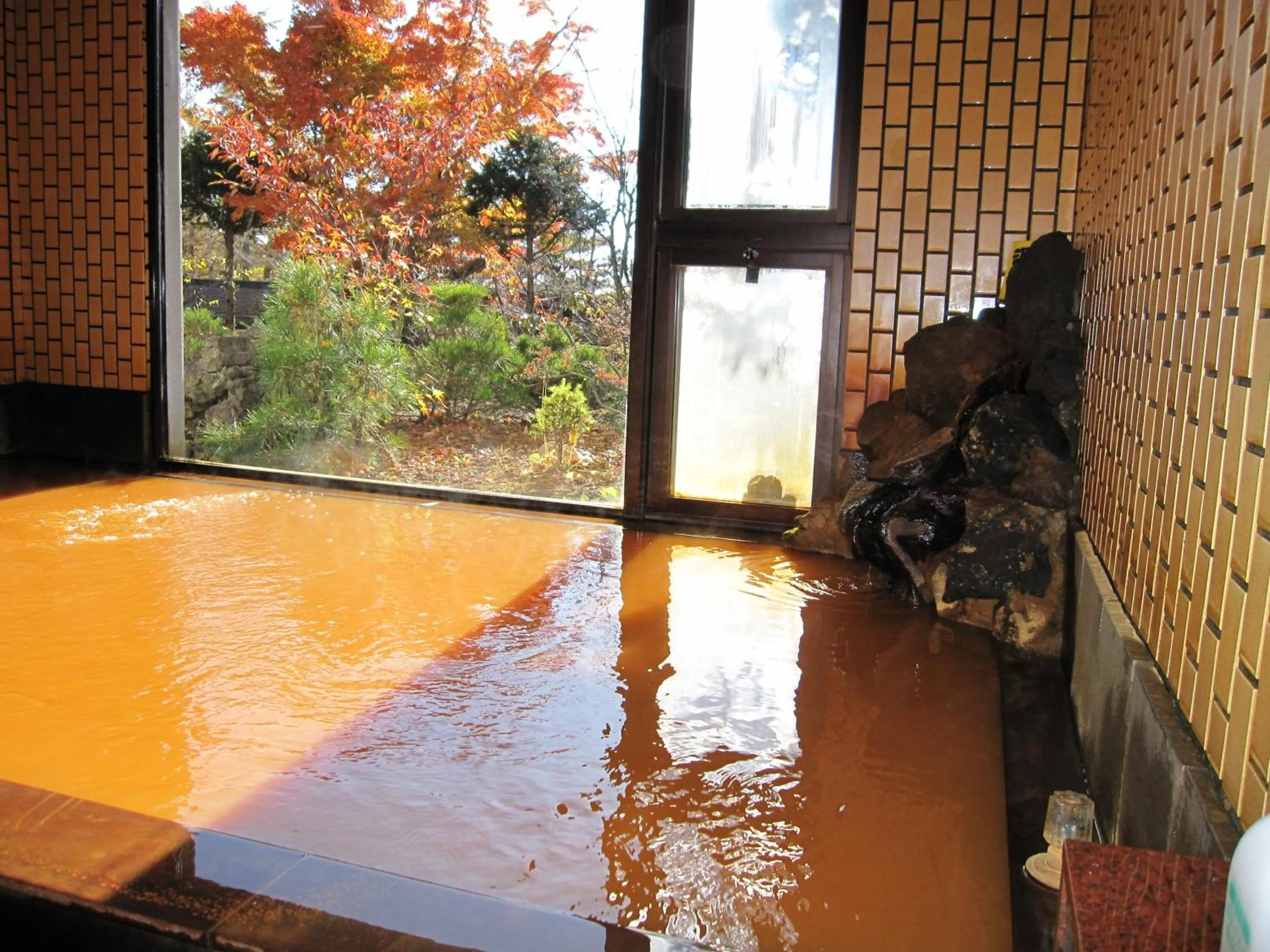 Hot Spring Bath in Tengu Onsen Asama Sanso