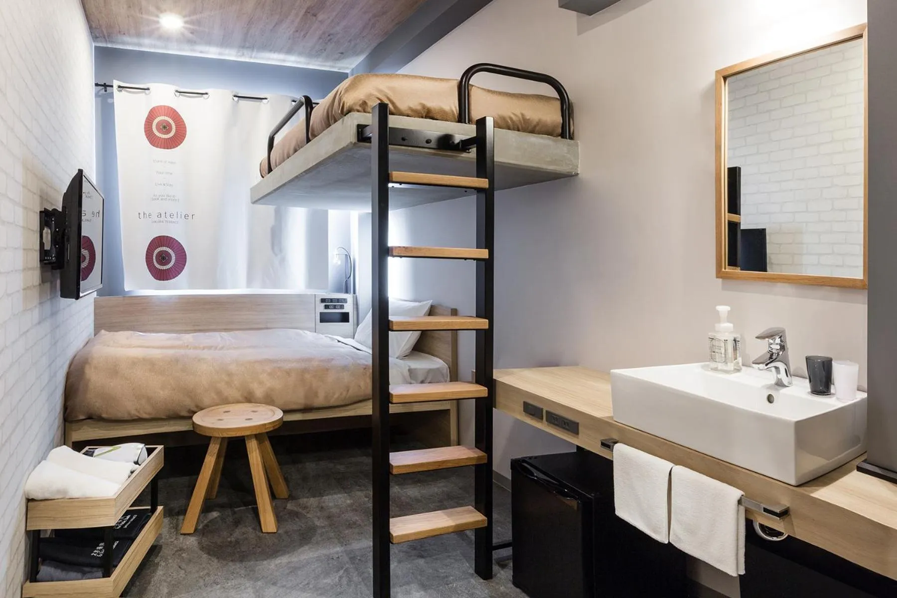 Bed in Sakura Terrace The Atelier