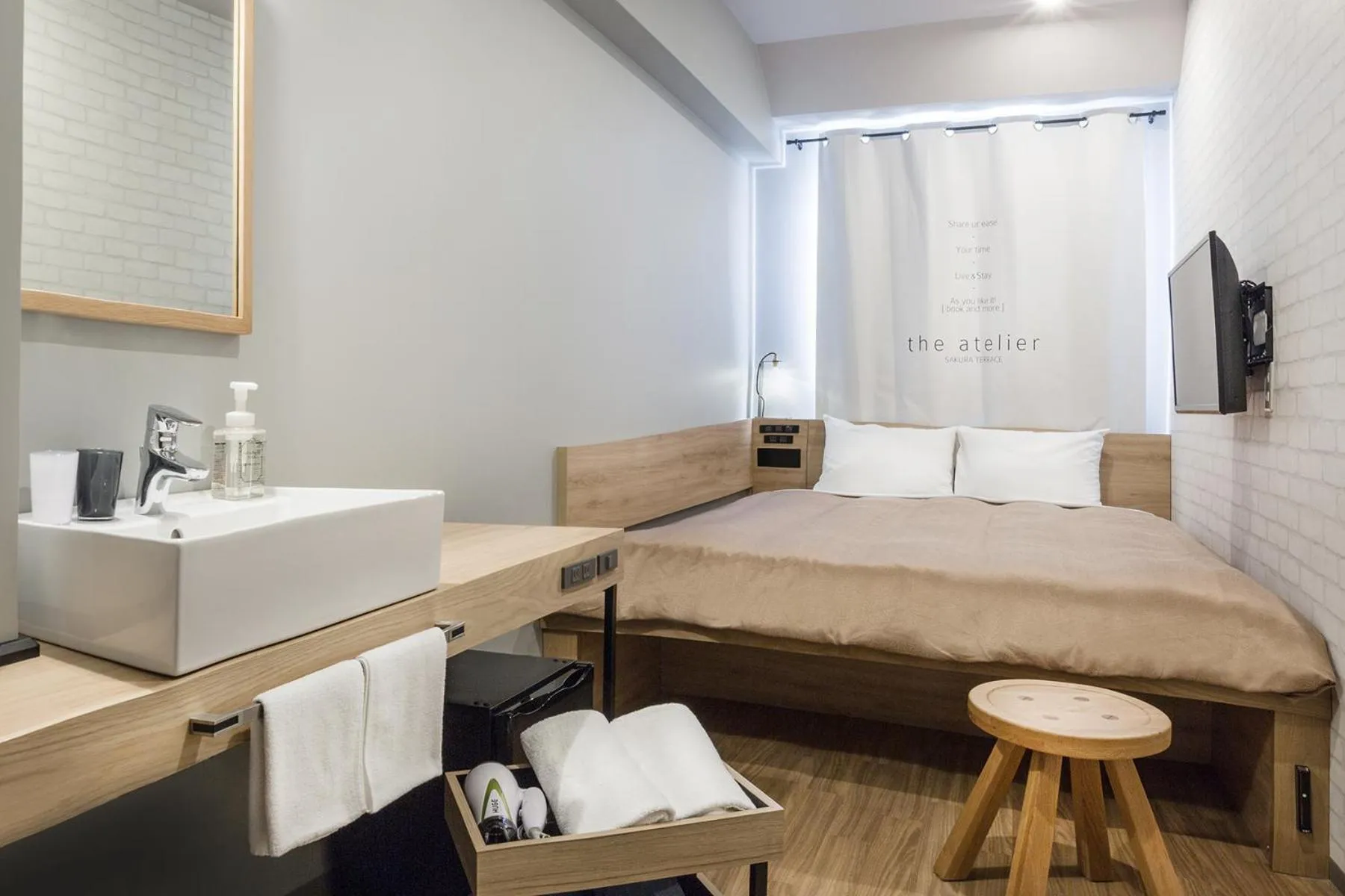 Bed in Sakura Terrace The Atelier