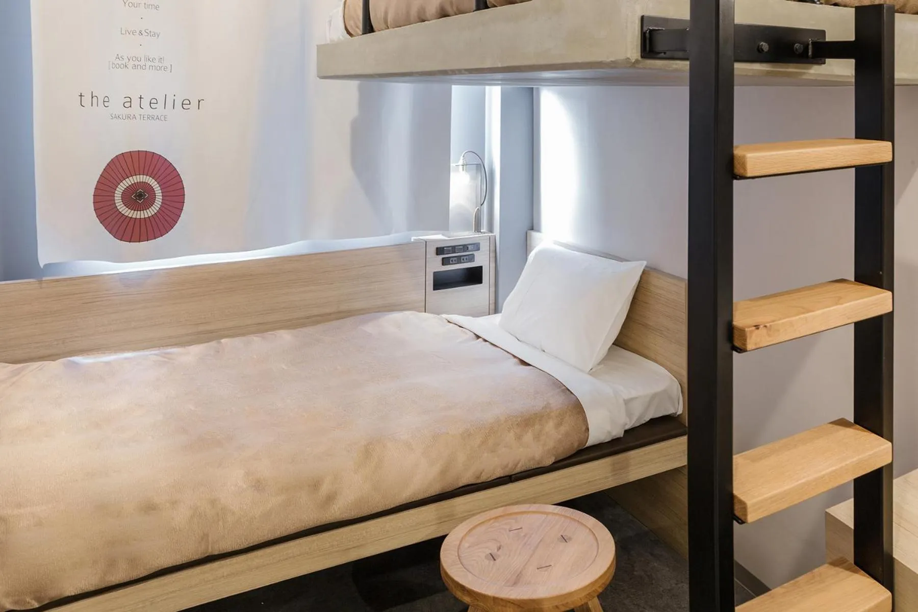 Bed in Sakura Terrace The Atelier