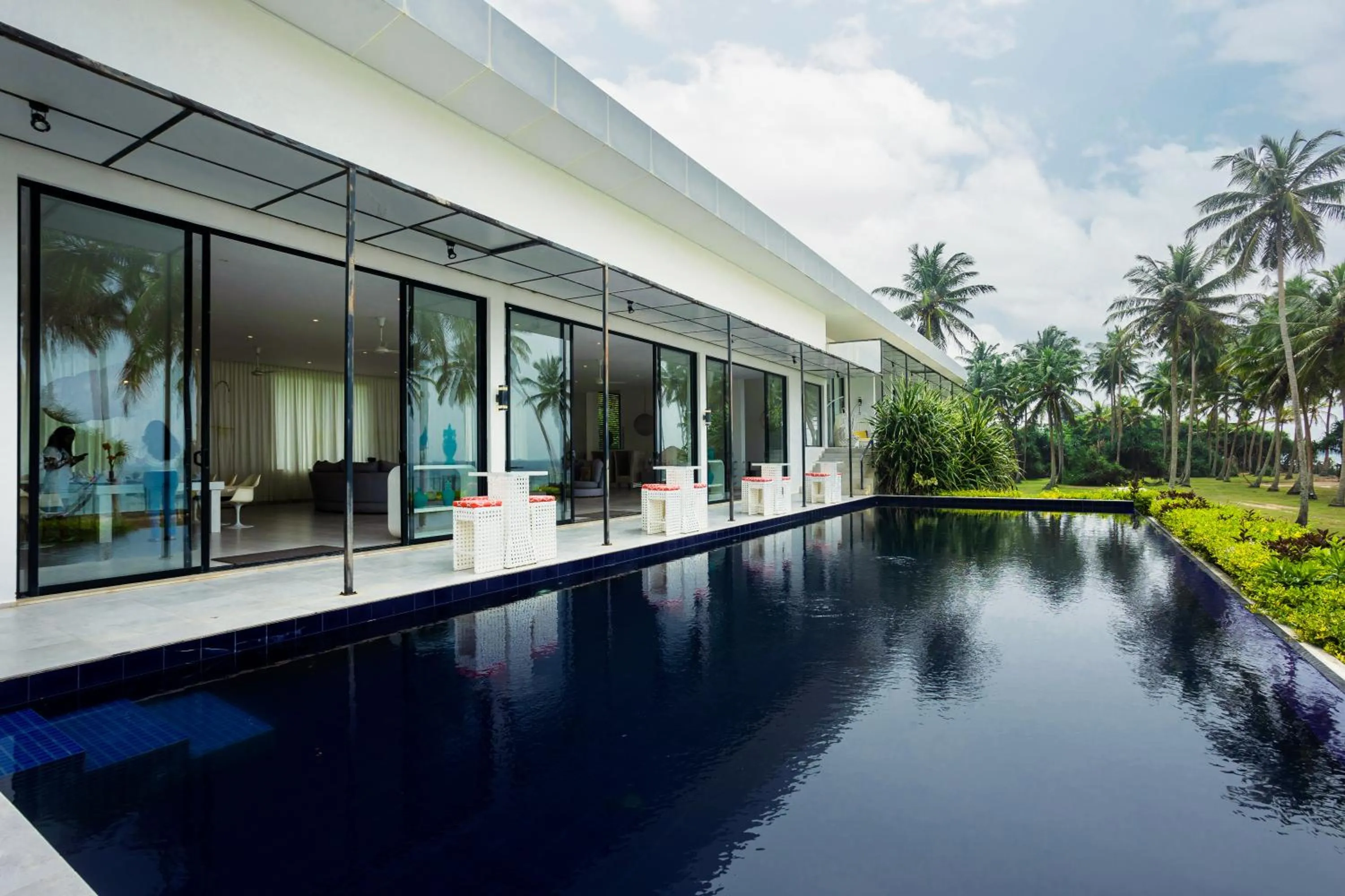 Pool view in Green Turtle Villa by TSC, Bentota