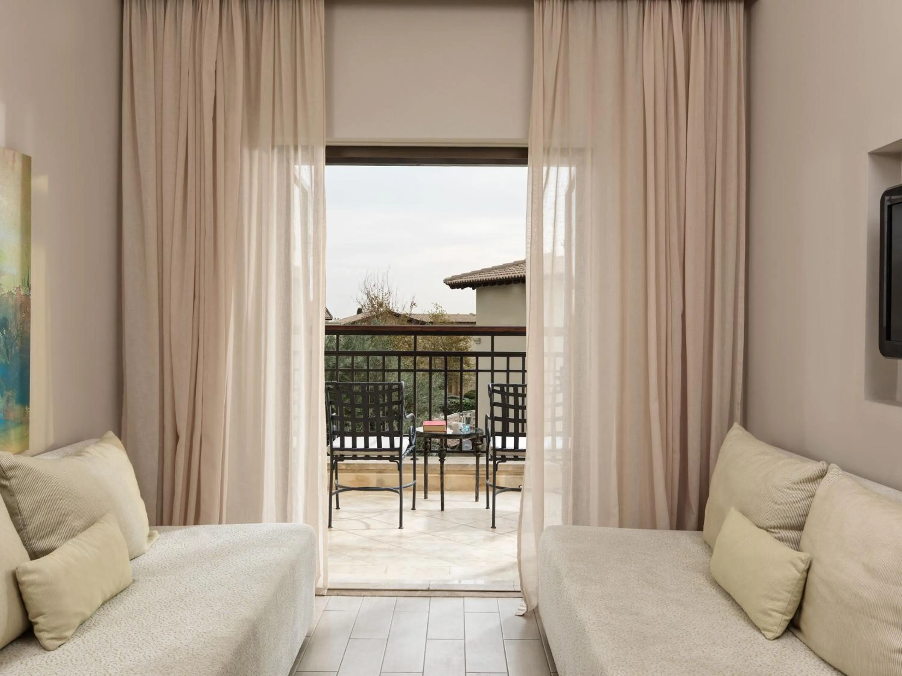 Seating area in Aphrodite Hills Hotel