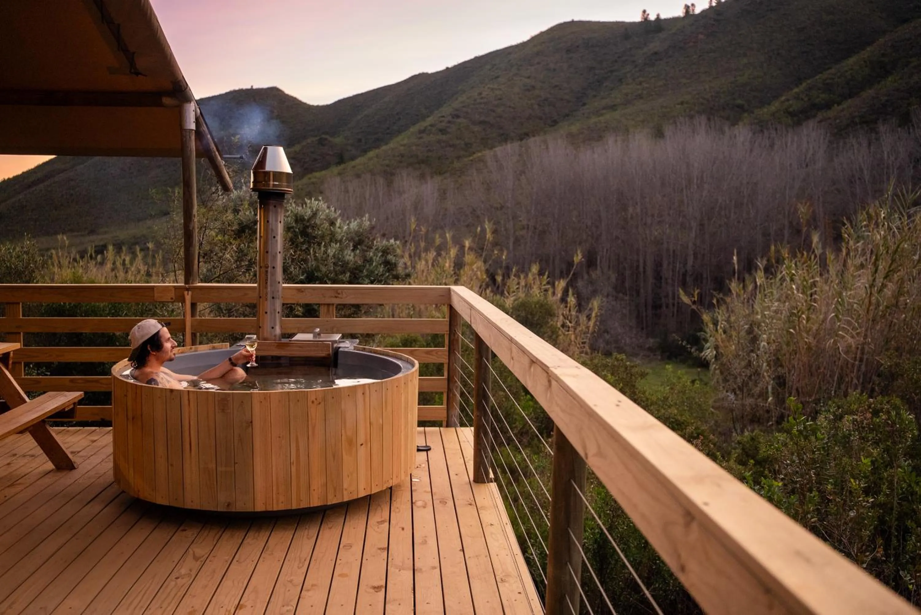 Hot Tub in AfriCamps at Pat Busch