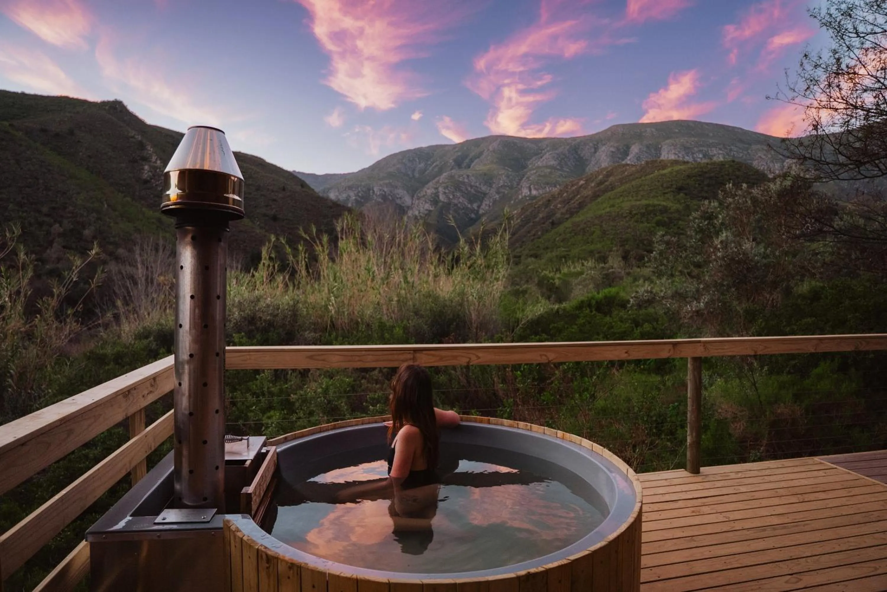 Hot Tub in AfriCamps at Pat Busch