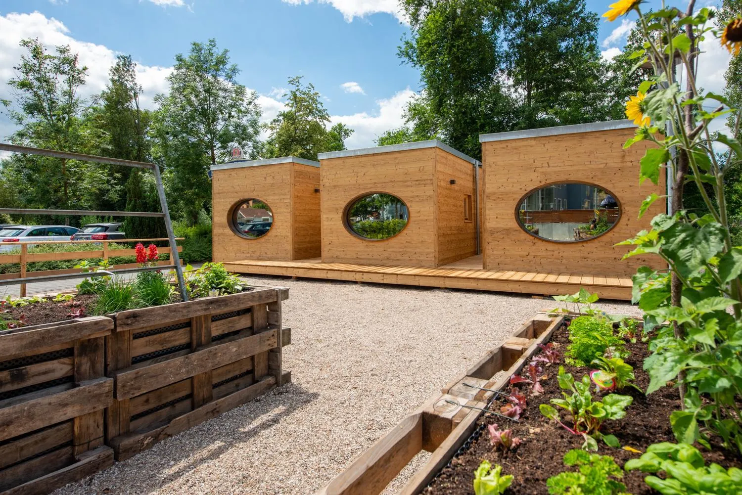 Garden view in Zur Post Kümmersbruck Hotel & Tiny Houses