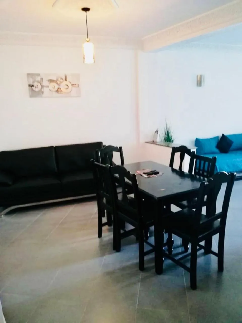 Communal lounge/ TV room in Appart Hotel Tanger Paname