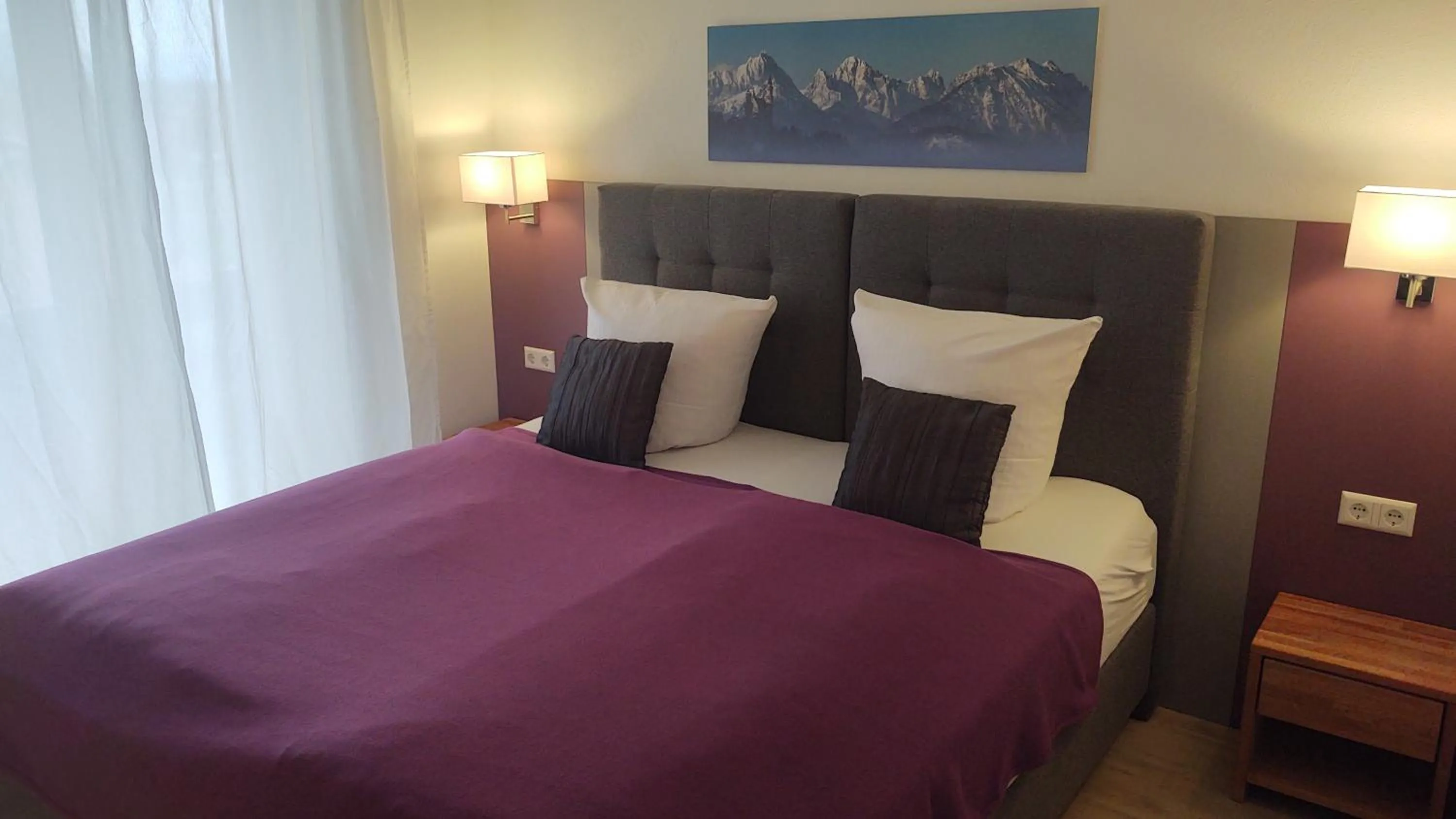 Bed in Hotel Sonnenbichl