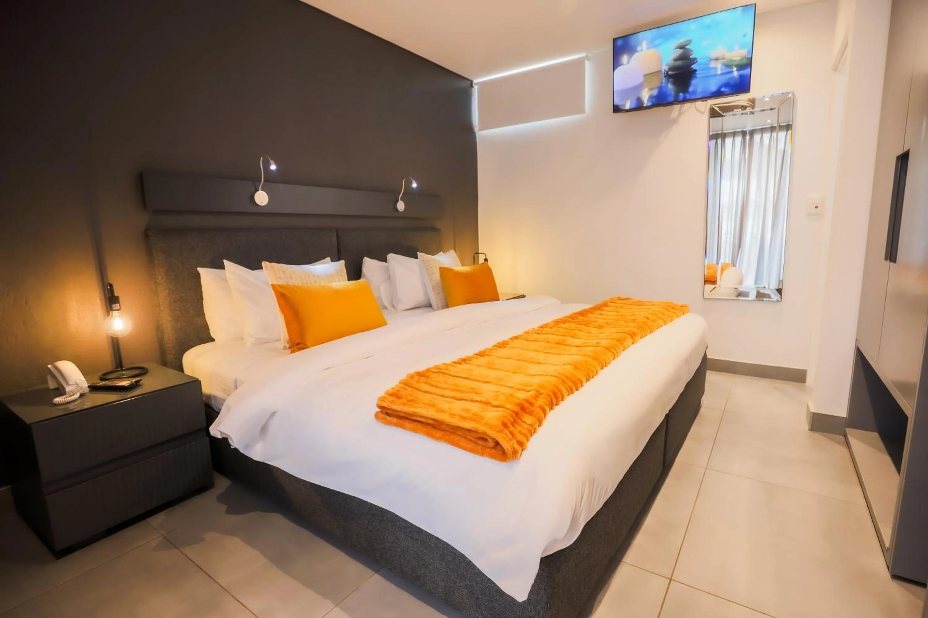 Bed in Atlantic Affair Boutique Hotel