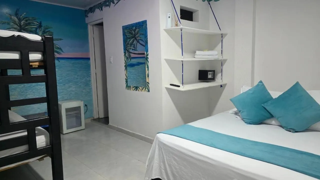 Bed in Hosteria Cattleya