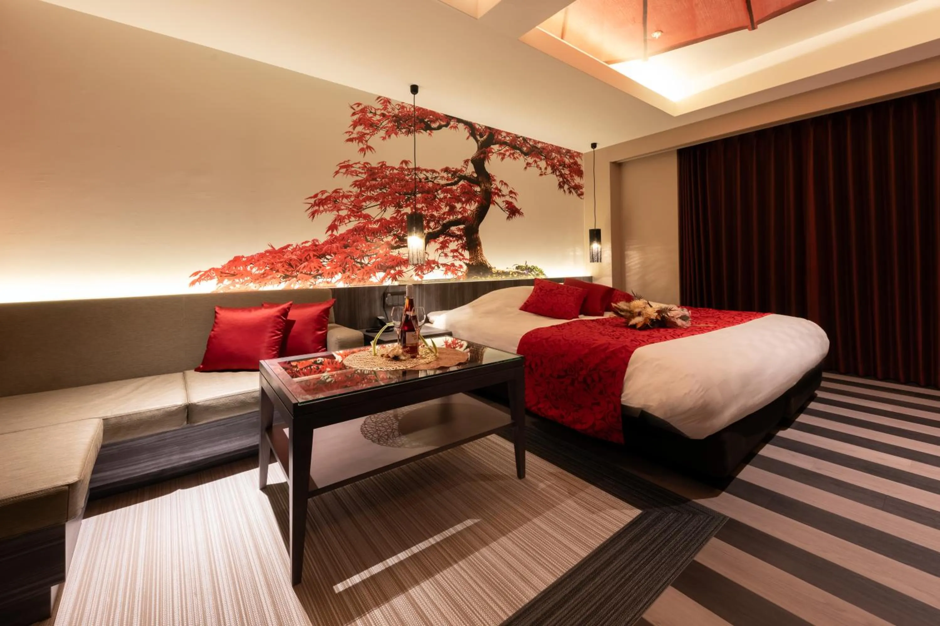 Bed in hotel AYA Adult Only