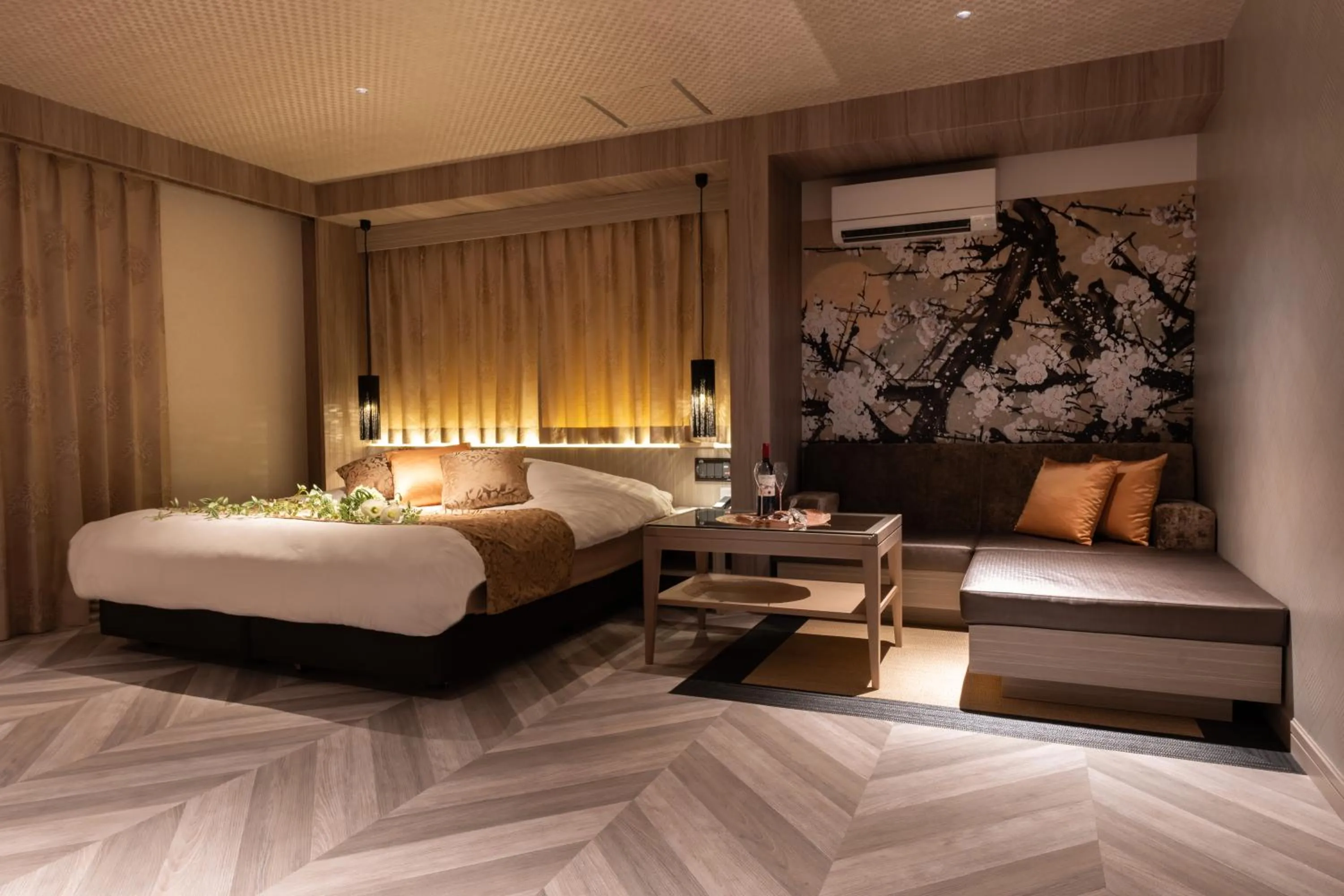 Bed in hotel AYA Adult Only