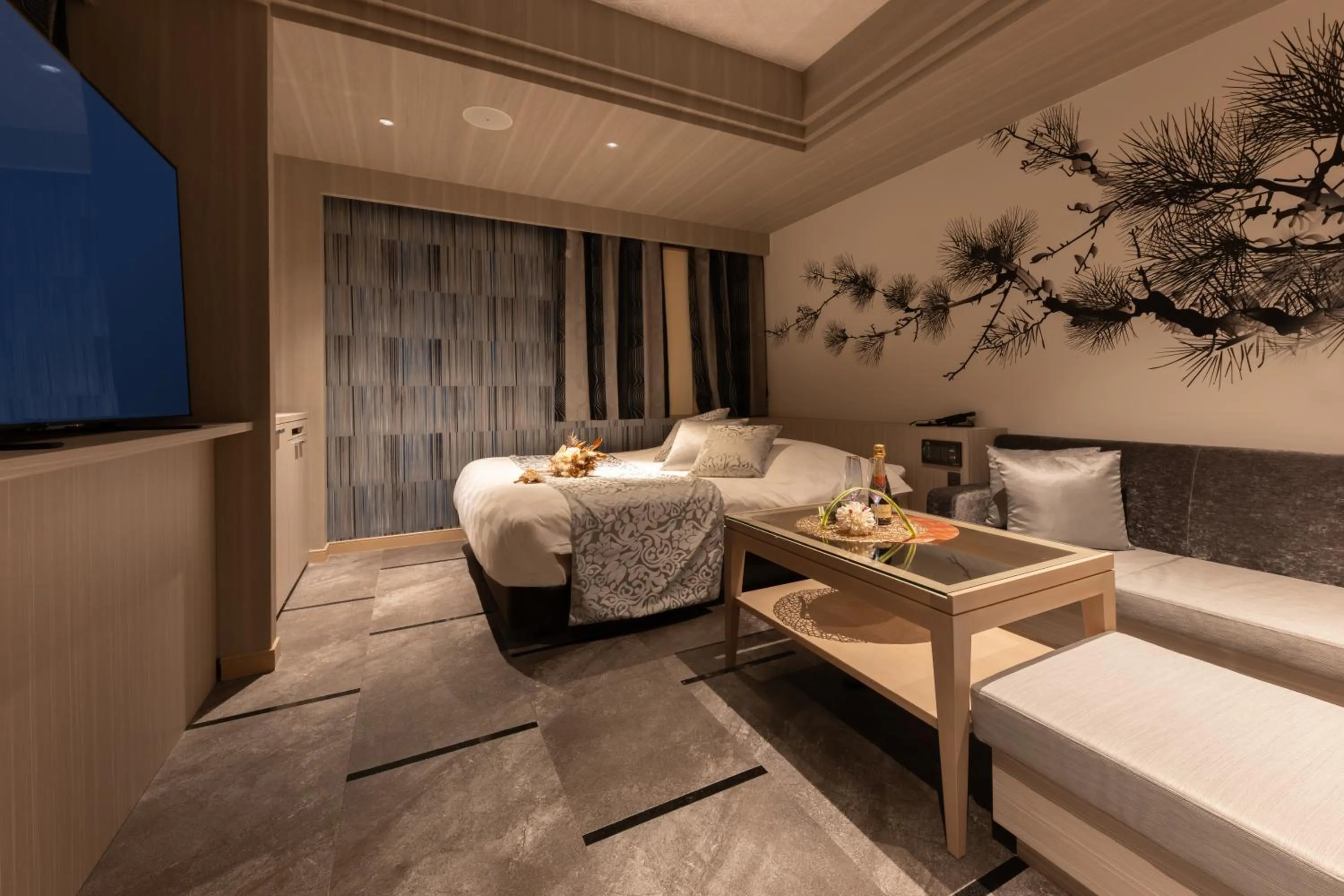 Bed in hotel AYA Adult Only