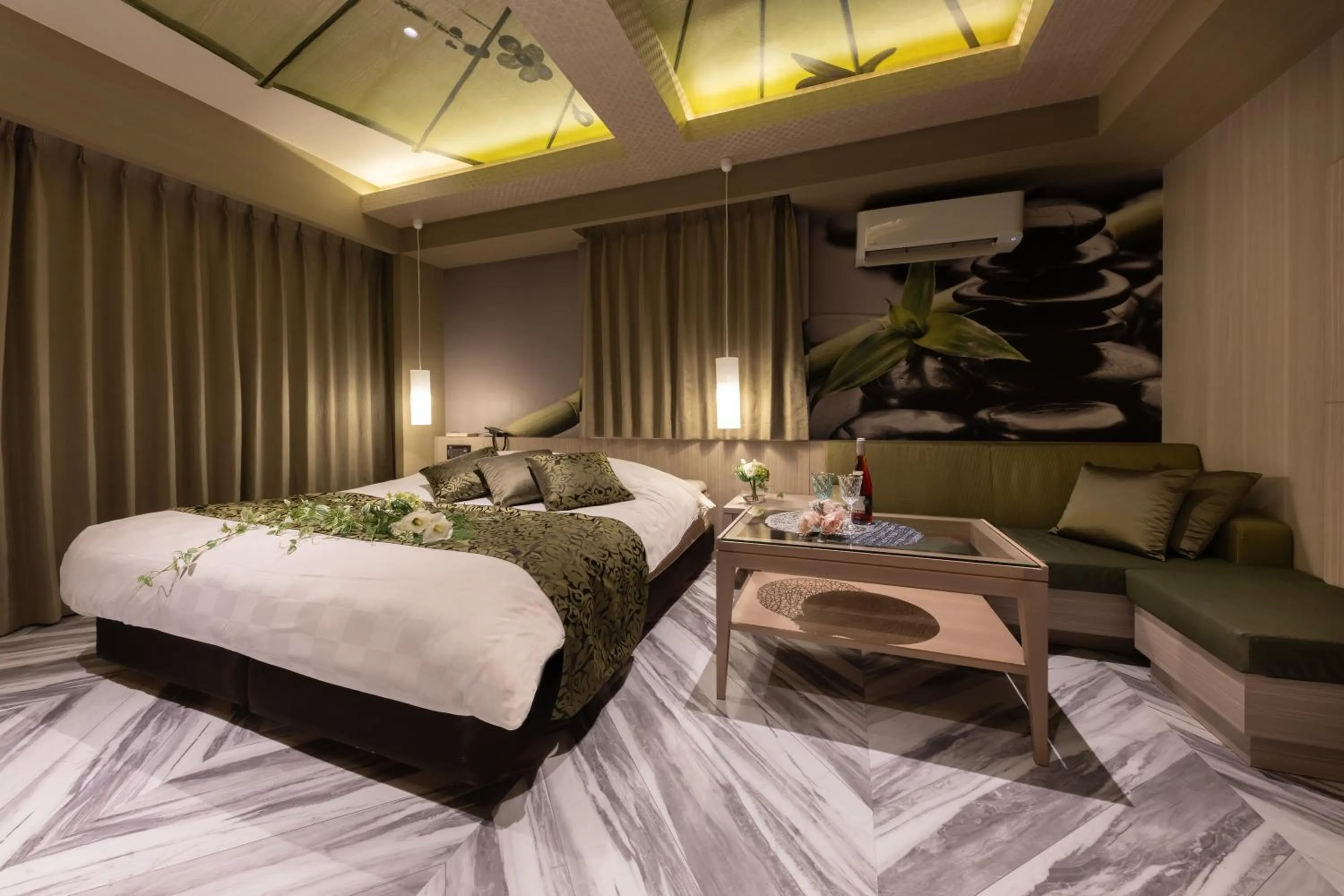 Bed in hotel AYA Adult Only