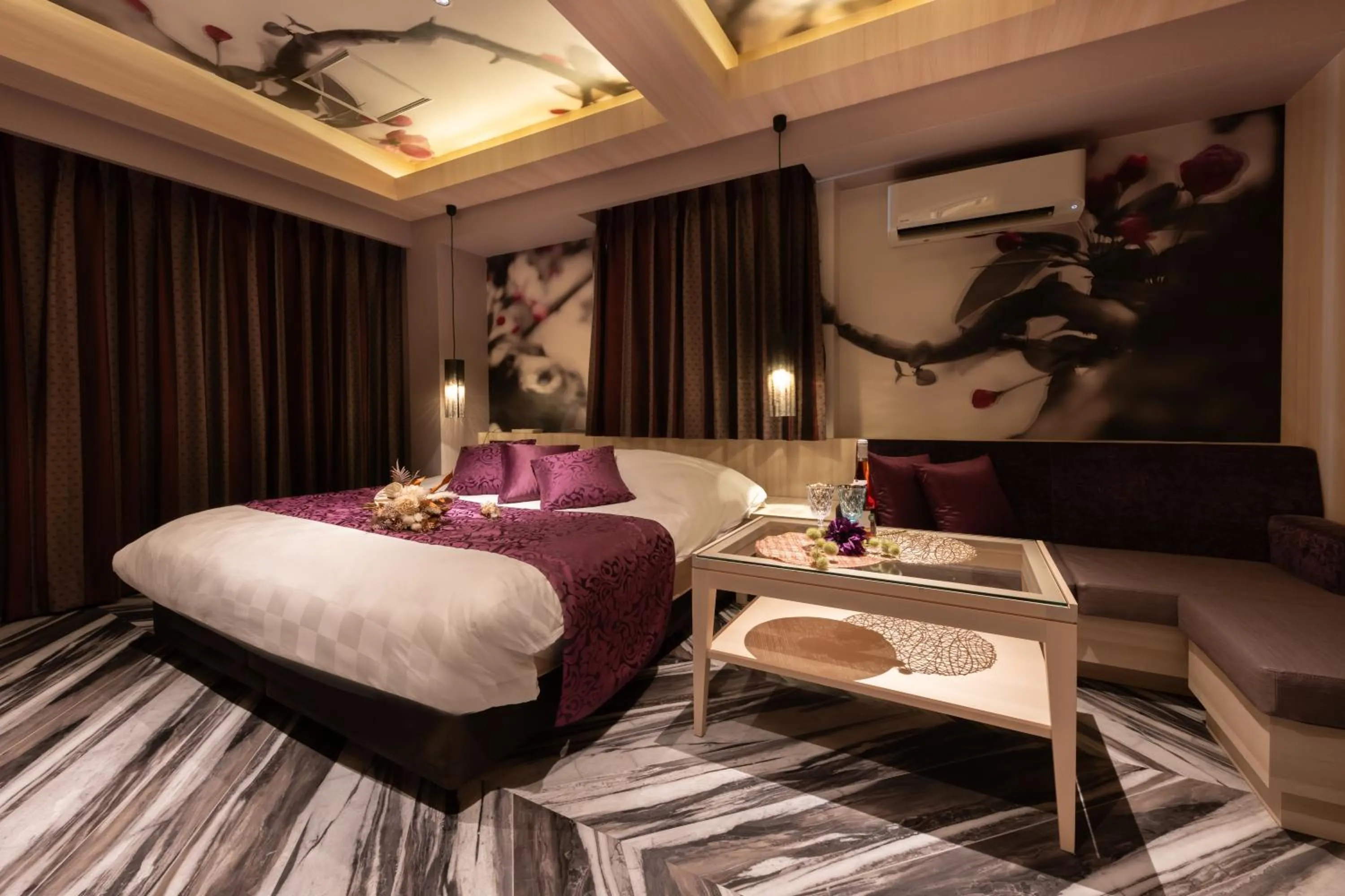 Bed in hotel AYA Adult Only