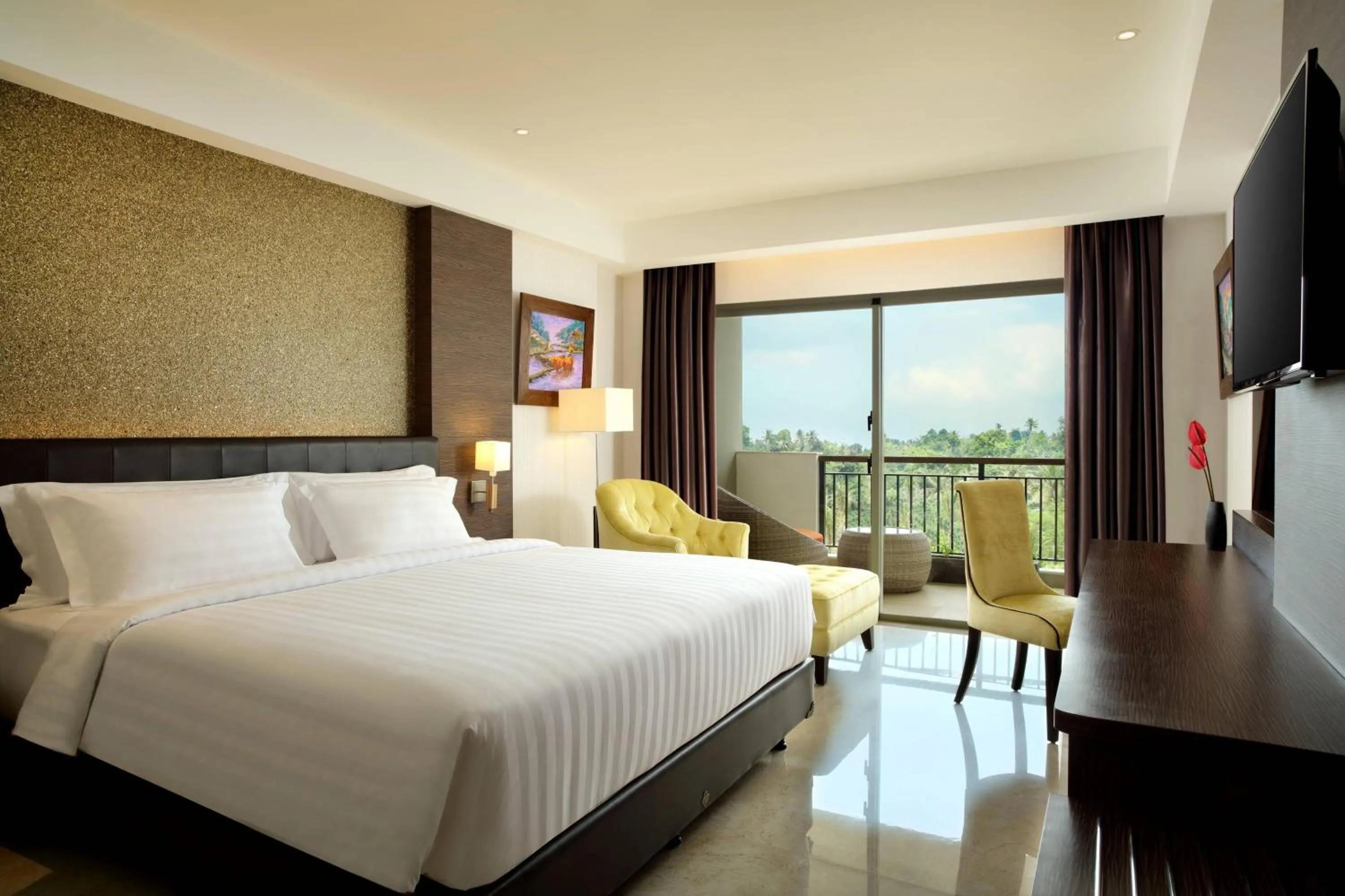 Swimming pool, Bed in Sthala, A Tribute Portfolio Hotel, Ubud Bali