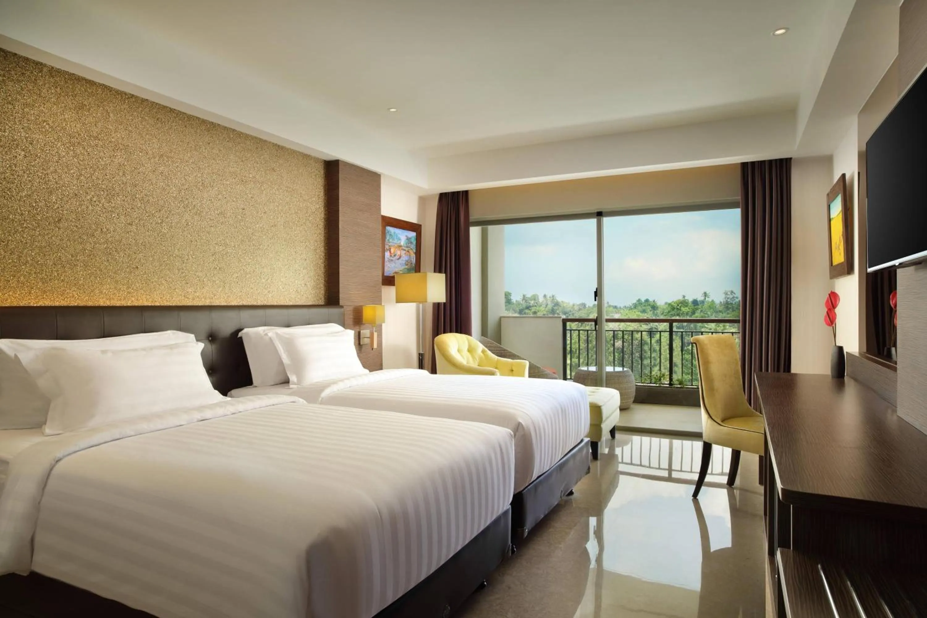 Swimming pool, Bed in Sthala, A Tribute Portfolio Hotel, Ubud Bali