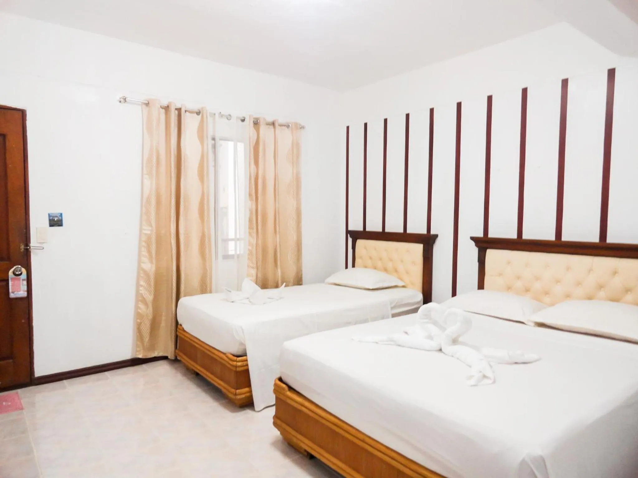 Bed in Blue Coral Resort Boracay