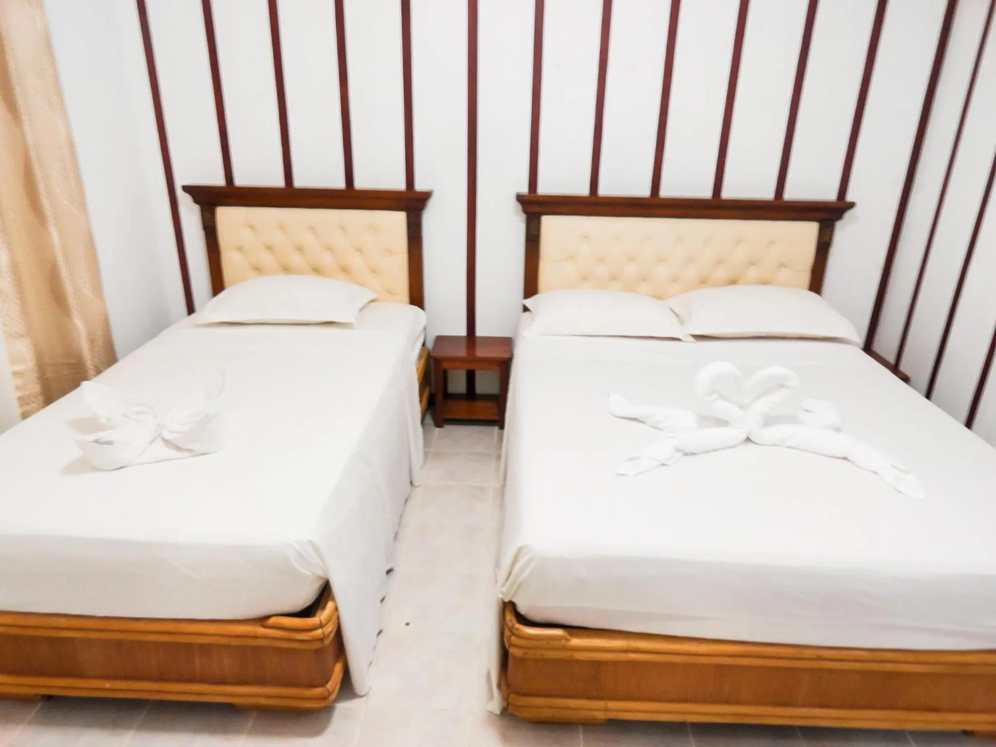 Bed in Blue Coral Resort Boracay