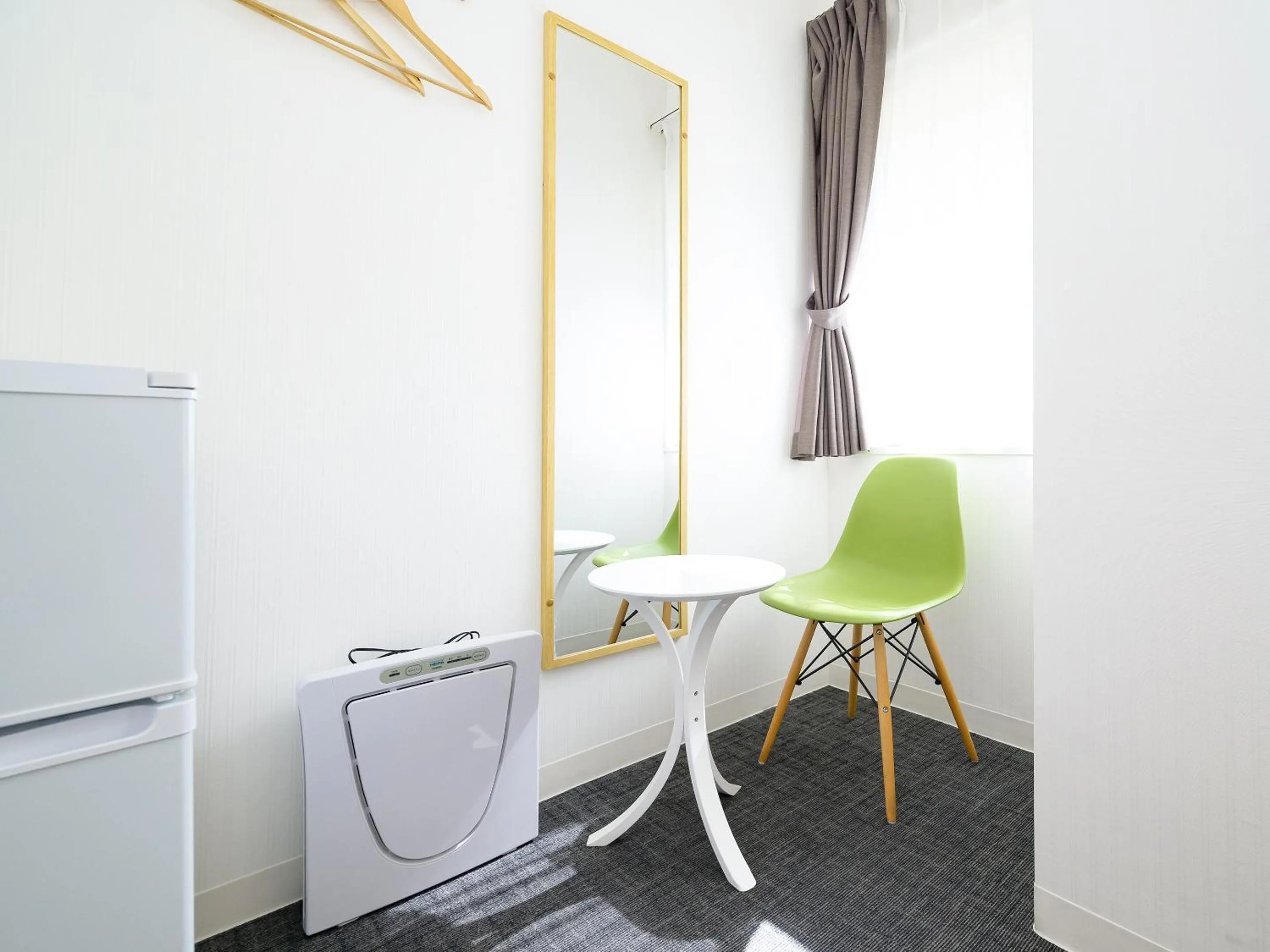 Photo of the whole room in HOTEL THE CUBE Naha Kokusai Street