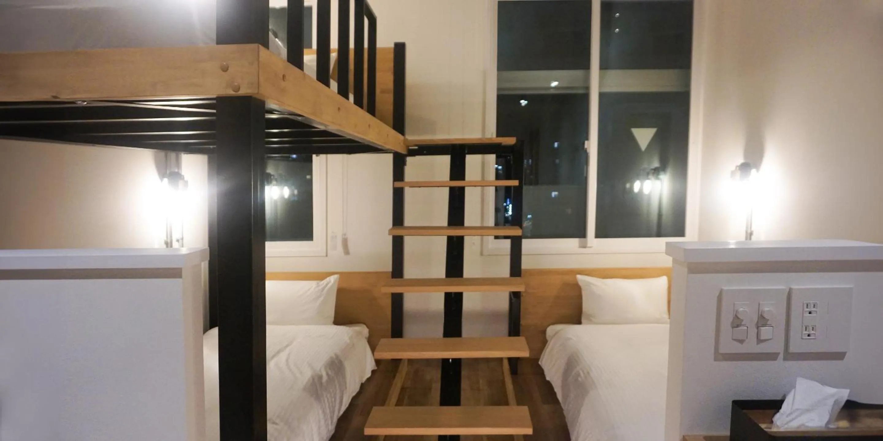 Photo of the whole room in HOTEL THE CUBE Naha Kokusai Street