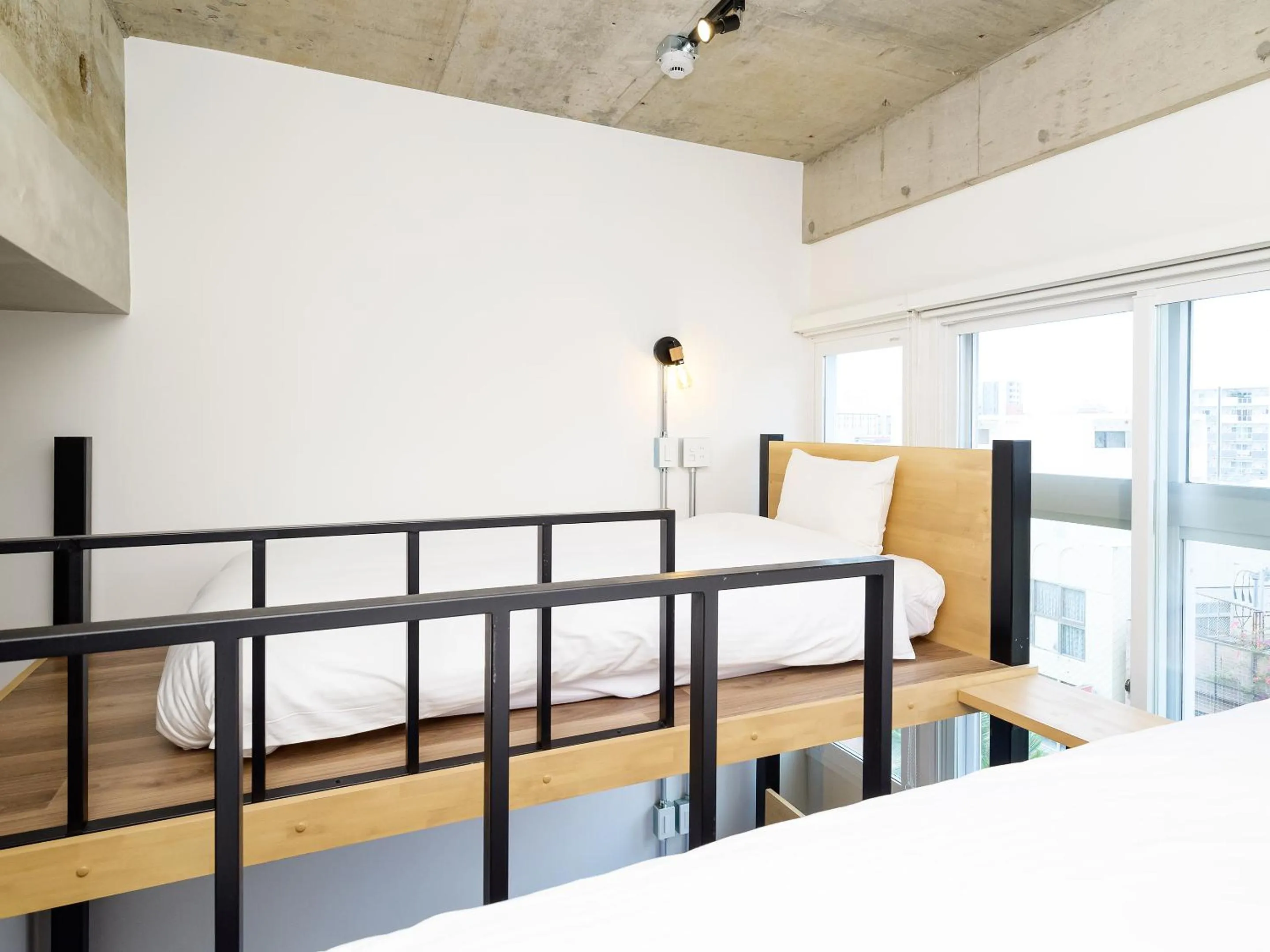 Bed in HOTEL THE CUBE Naha Kokusai Street