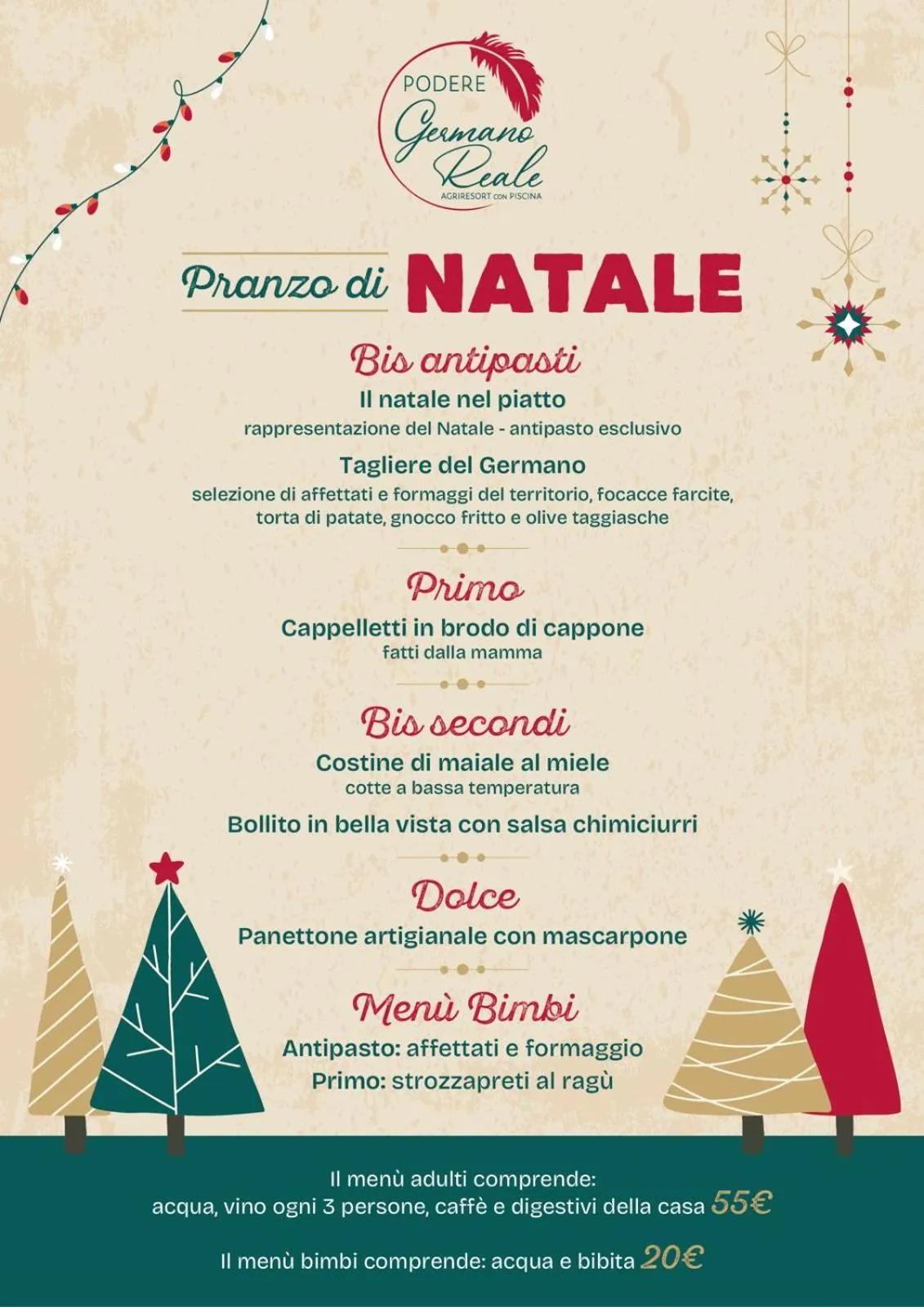 Lunch in Il Podere Del Germano Reale