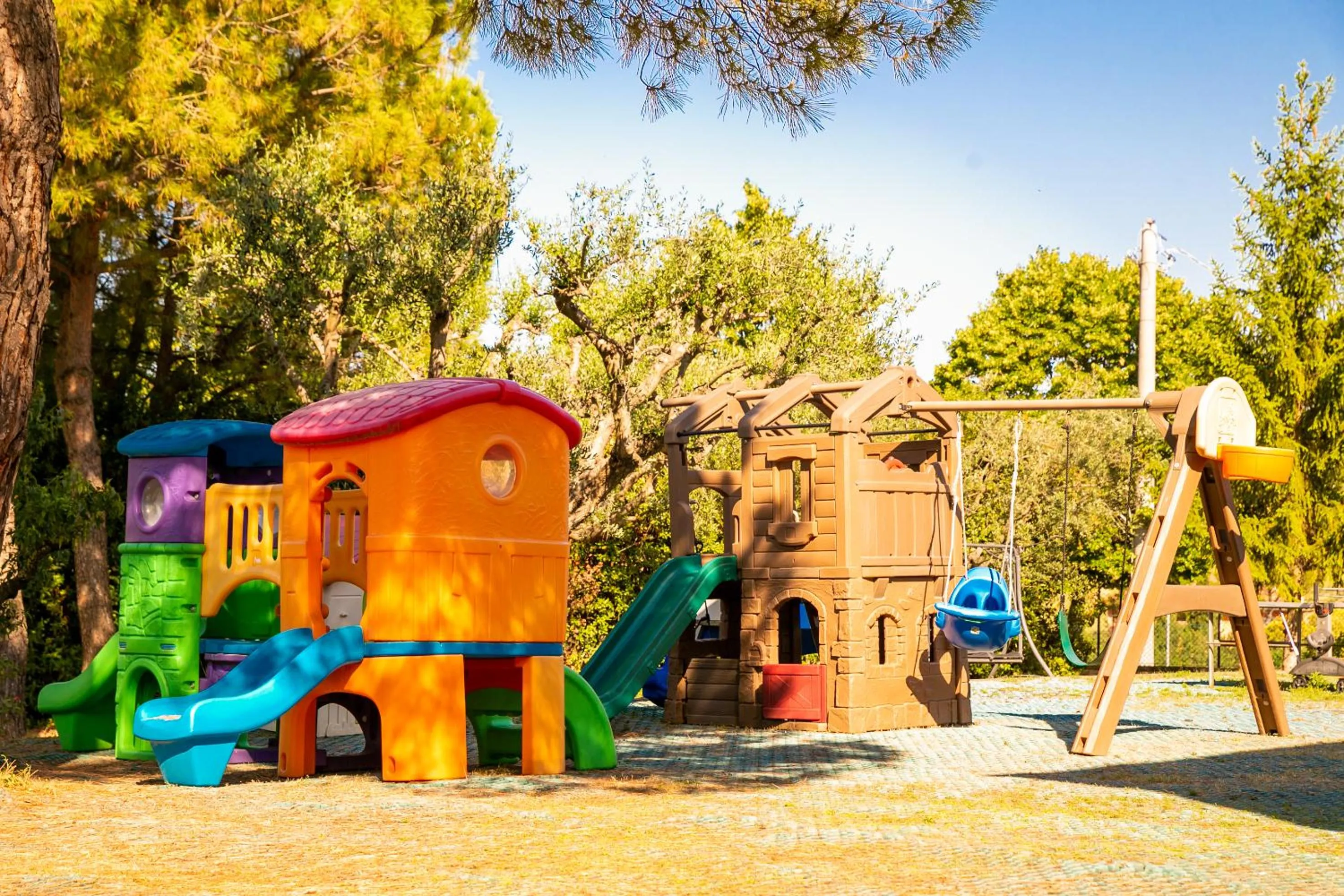 Children play ground in Il Podere Del Germano Reale