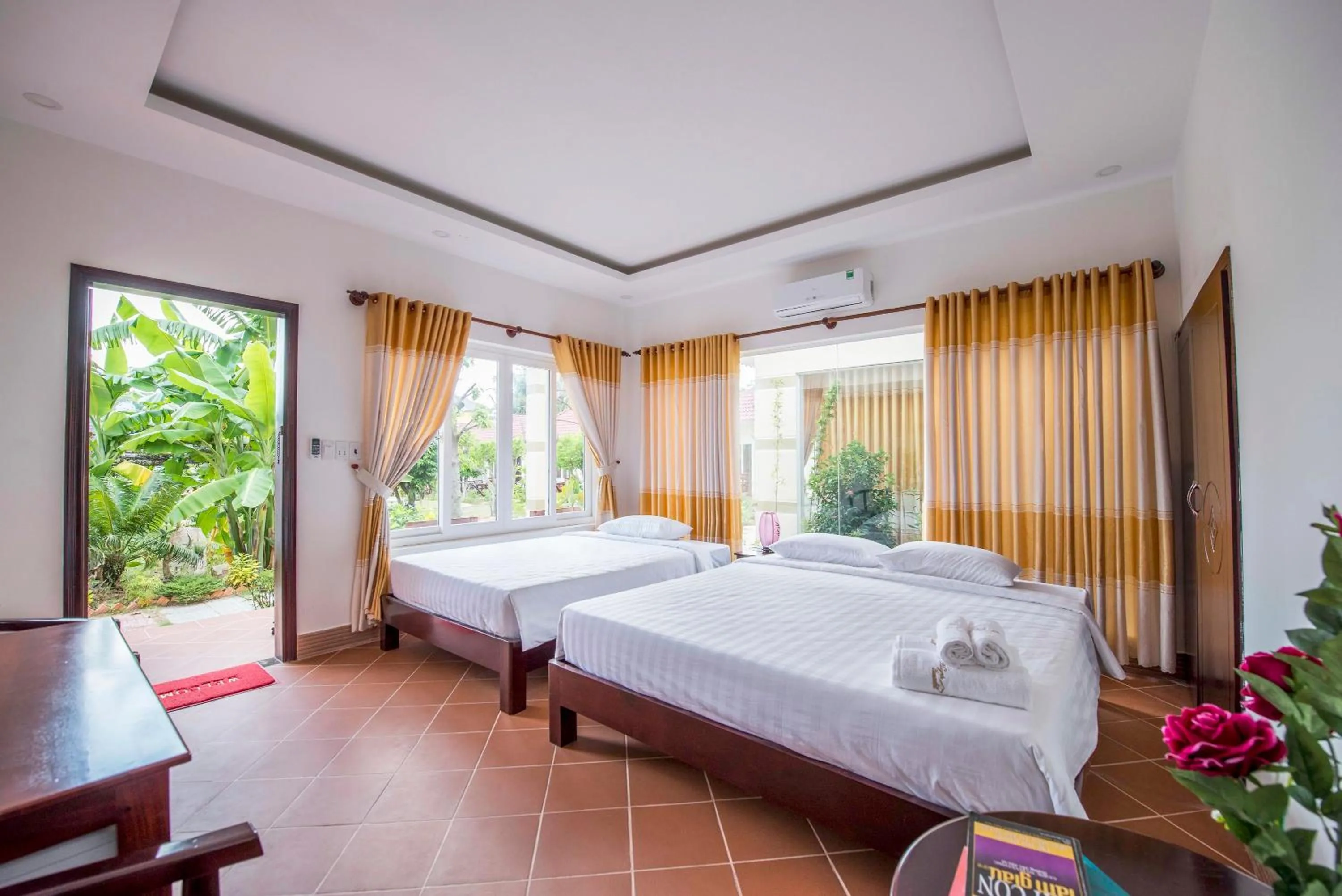 Bed in Trung Huynh Bungalow