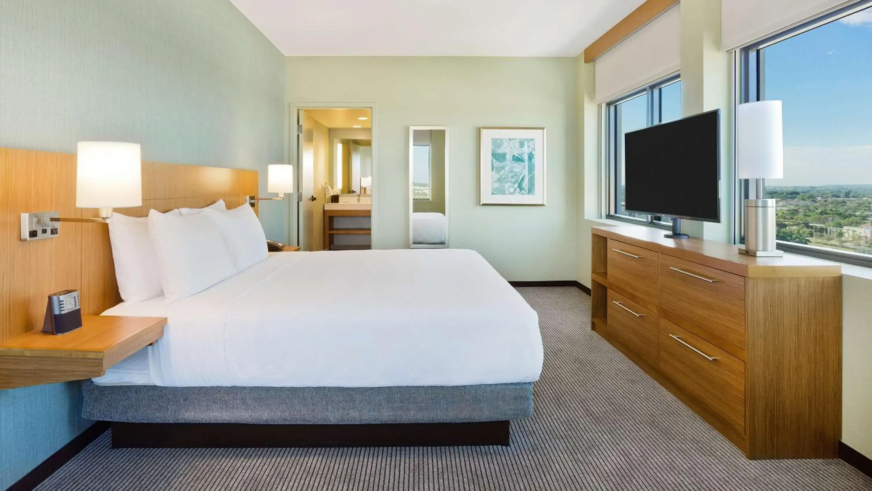 Photo of the whole room, Bed in Hyatt Place Boca Raton Photo of the whole room, Bed in Hyatt Place Boca Raton