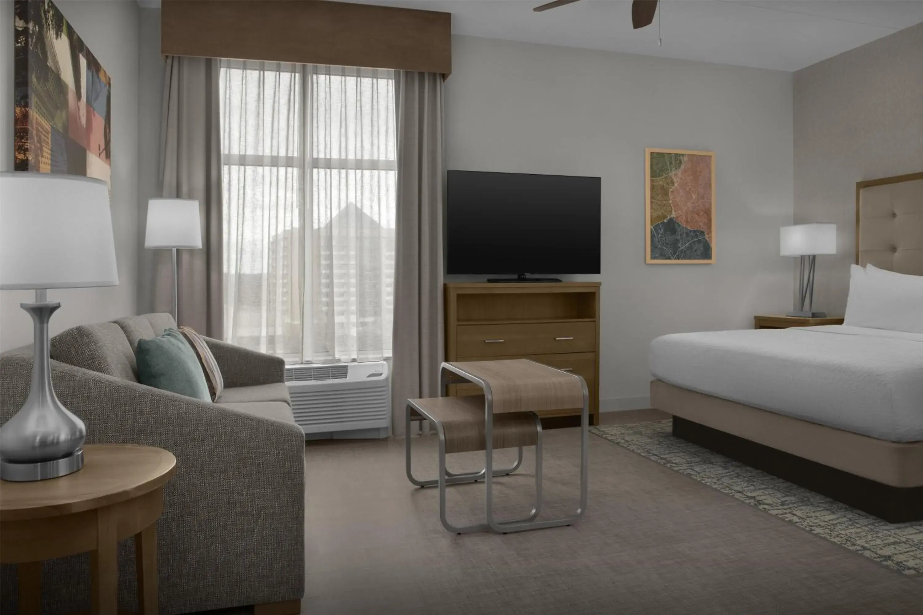 Bed in Homewood Suites by Hilton Concord Bed in Homewood Suites by Hilton Concord