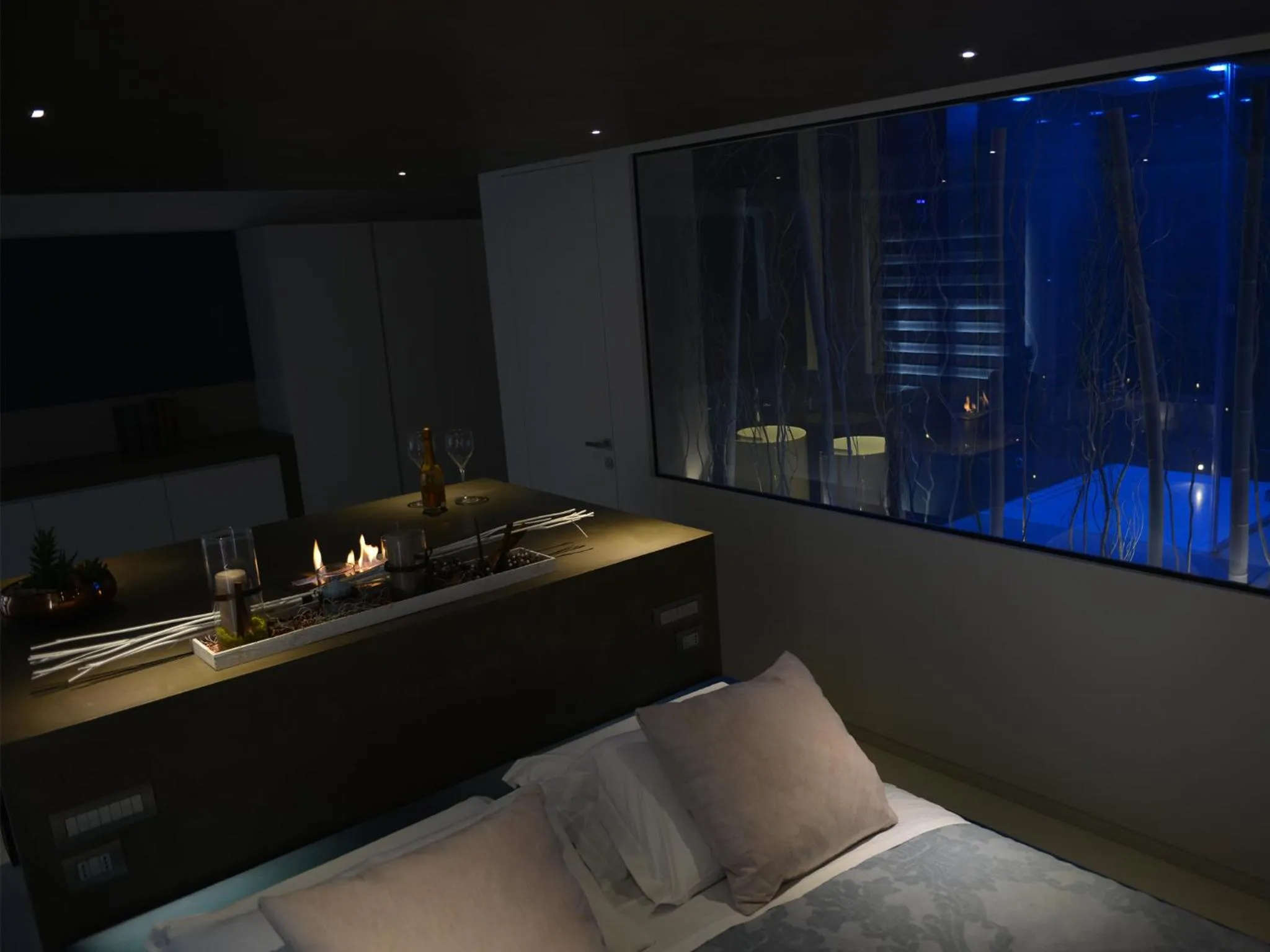 Bed in La Residenza del Monaco bianco