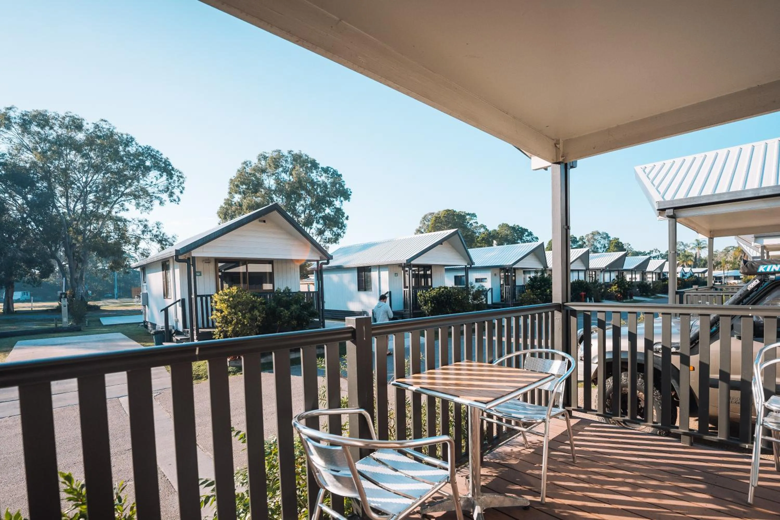 Balcony/Terrace in BIG4 Rainbow Beach Holiday Park