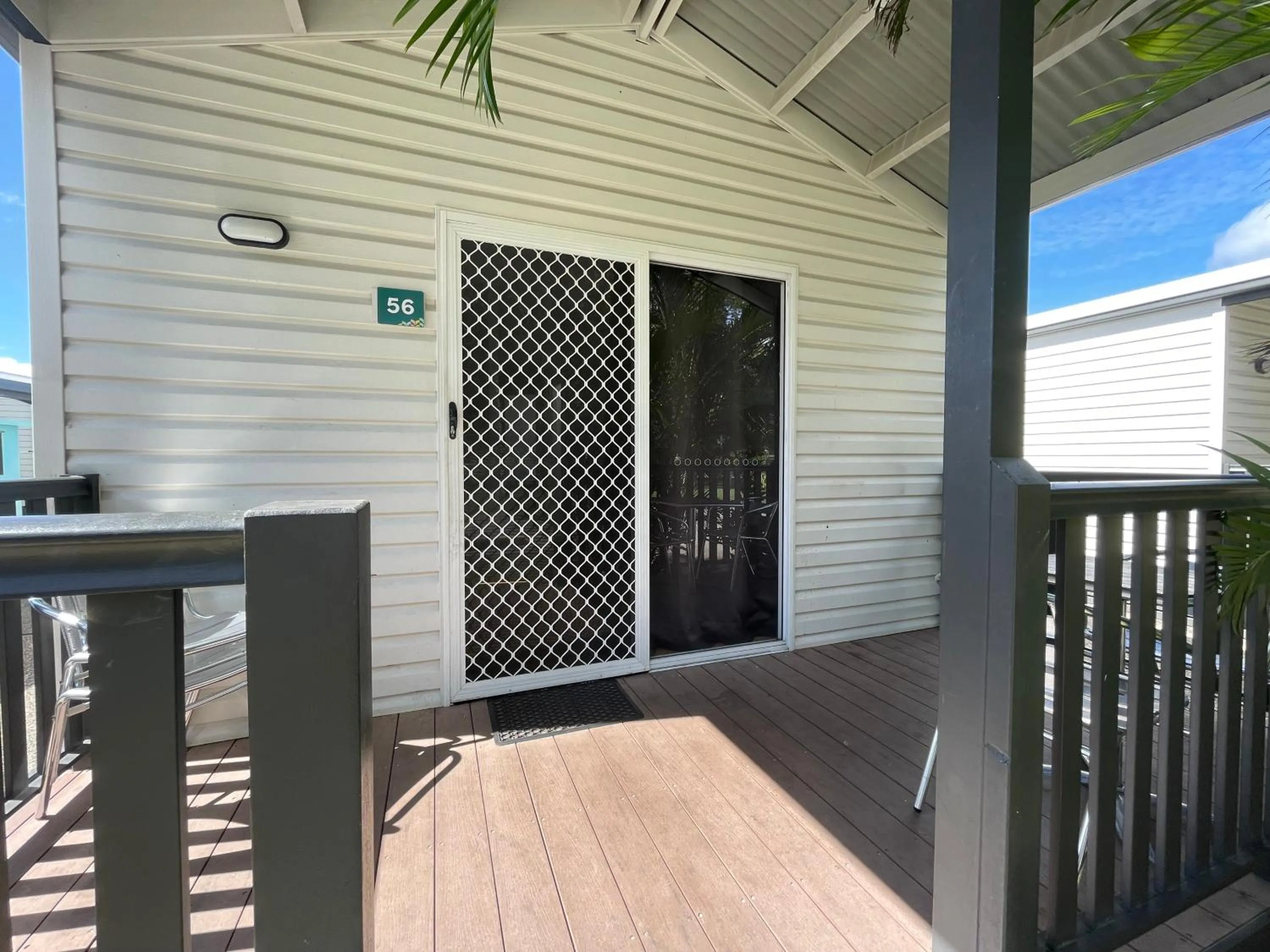 Patio in BIG4 Rainbow Beach Holiday Park