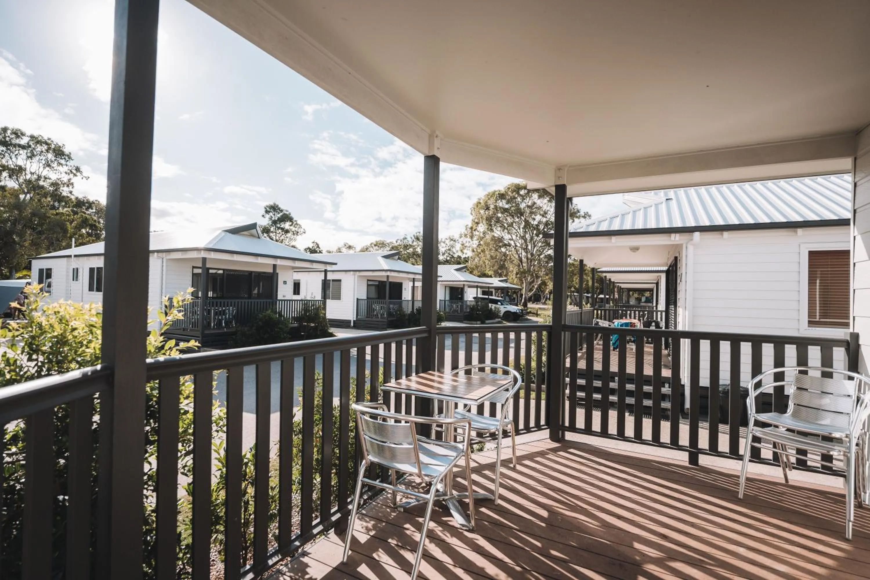 Balcony/Terrace in BIG4 Rainbow Beach Holiday Park