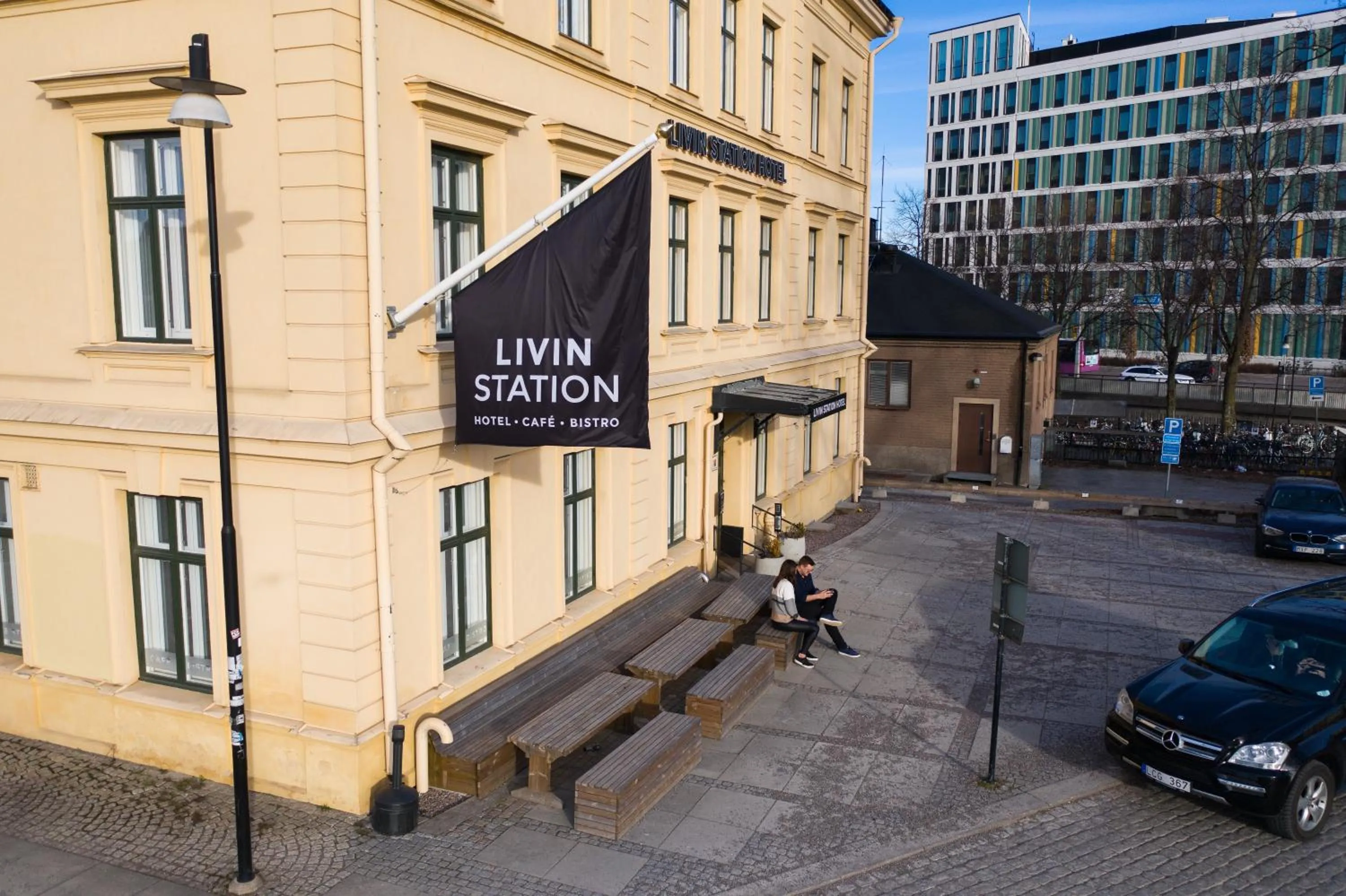 Property building in Livin Station Hotel