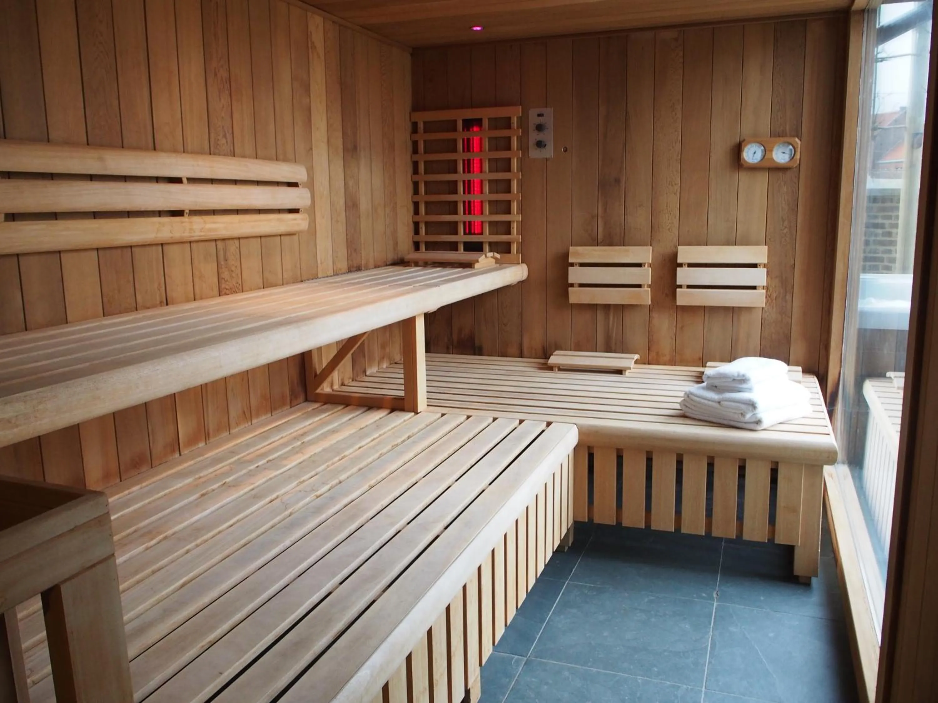 Sauna, Bed in Hotel Vorsen