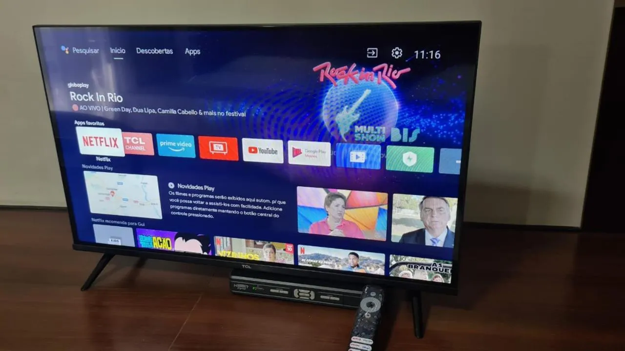 Communal lounge/ TV room in Hotel Lang Palace - Fica no Centro da Cidade