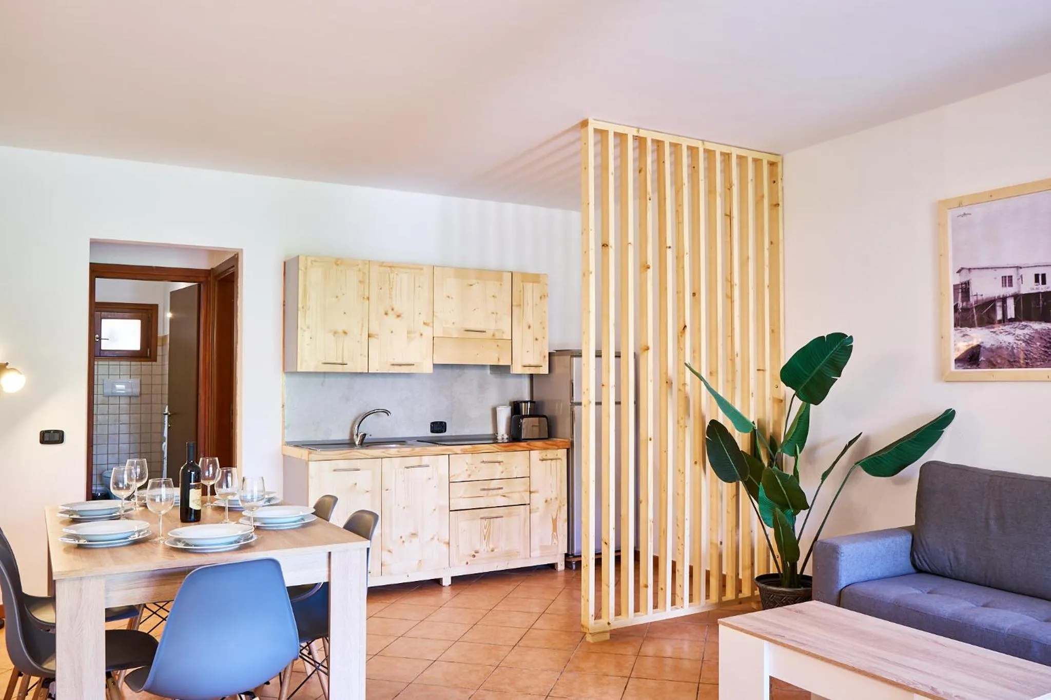 Kitchen or kitchenette in Porto Antigo Hotel BB