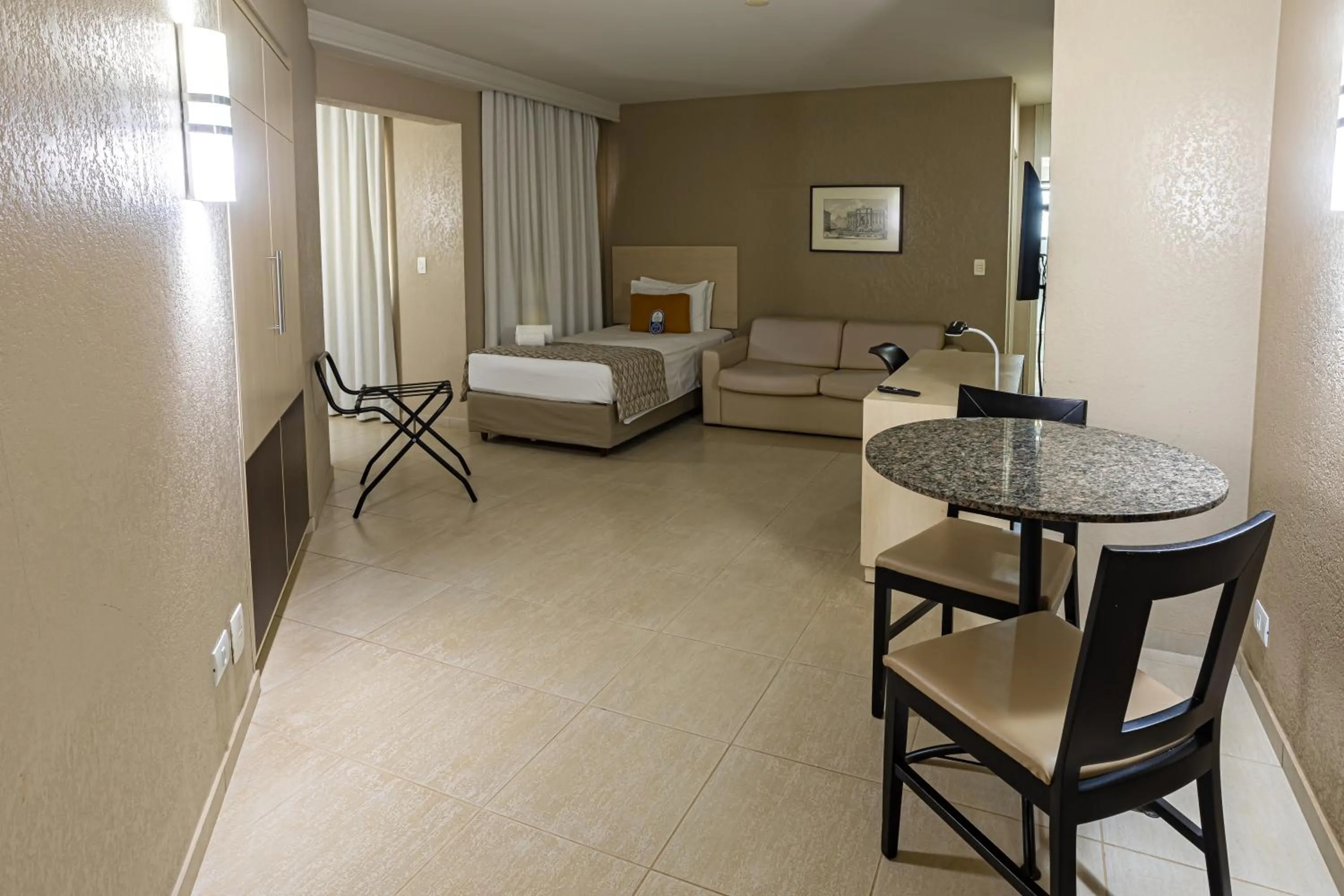 Bed in Hotel Metrópole Maringá