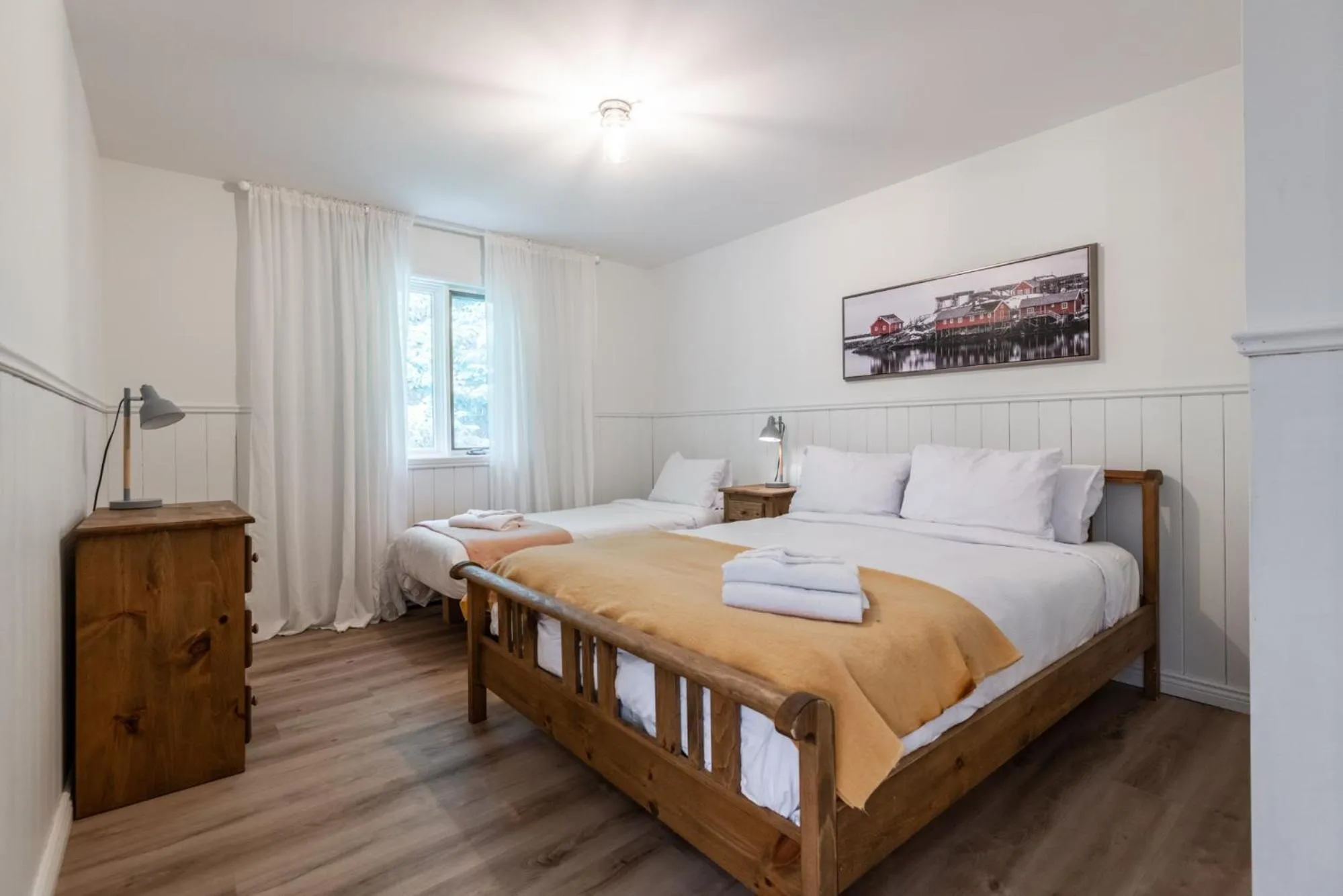 Bed in Chalet Chevreuil Zen