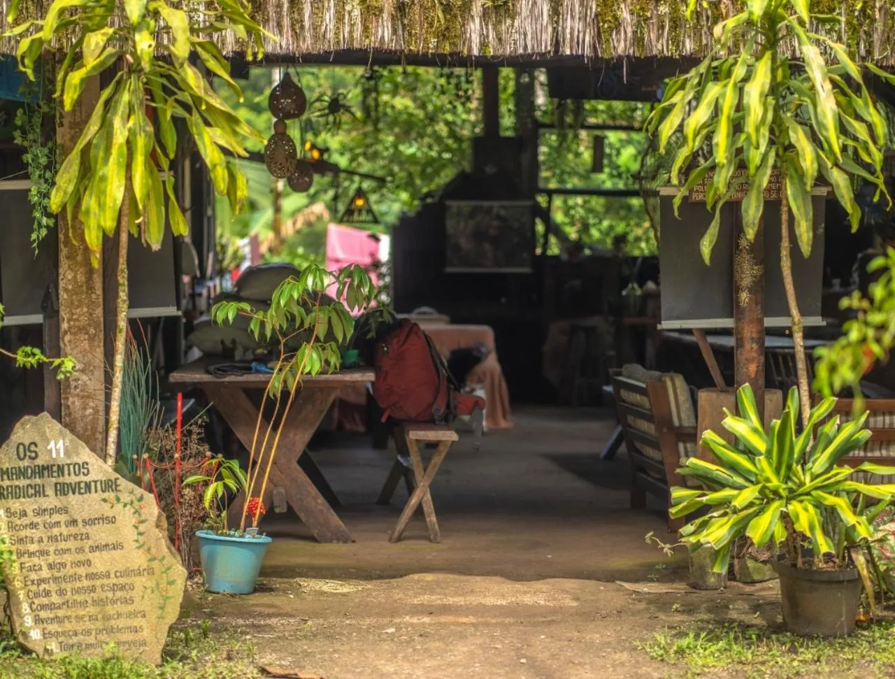 Seating area in Eco Hostel Organic Life